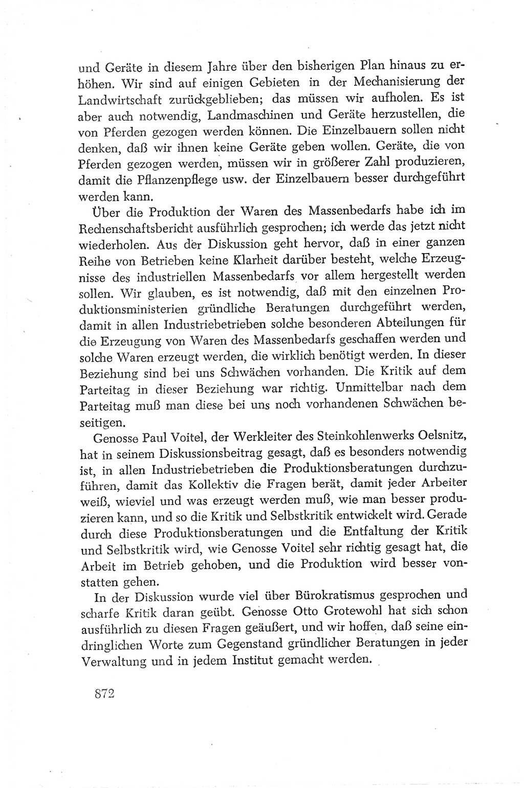 Protokoll der Verhandlungen des Ⅳ. Parteitages der Sozialistischen Einheitspartei Deutschlands (SED) [Deutsche Demokratische Republik (DDR)] 1954, Seite 872