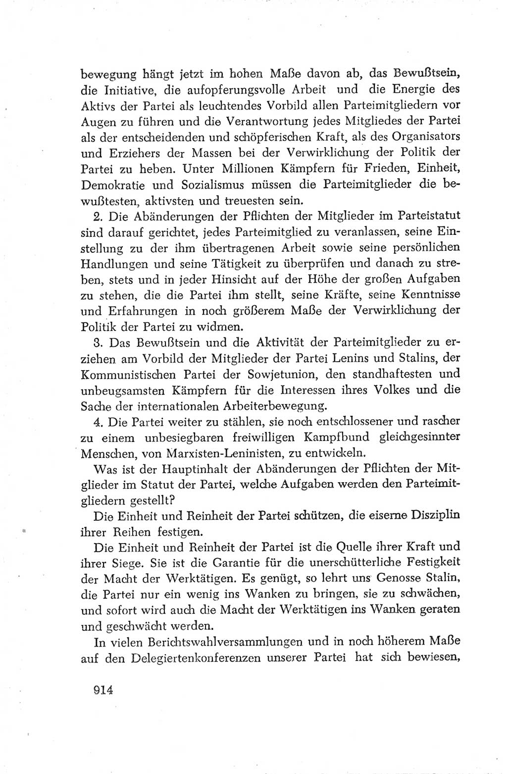 Protokoll der Verhandlungen des Ⅳ. Parteitages der Sozialistischen Einheitspartei Deutschlands (SED) [Deutsche Demokratische Republik (DDR)] 1954, Seite 914