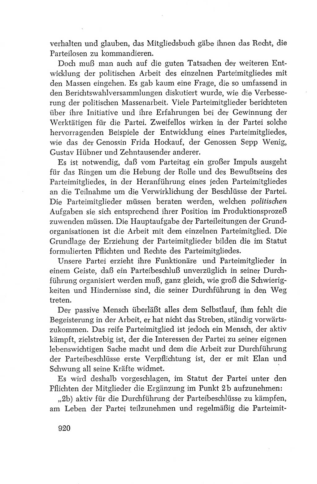 Protokoll der Verhandlungen des Ⅳ. Parteitages der Sozialistischen Einheitspartei Deutschlands (SED) [Deutsche Demokratische Republik (DDR)] 1954, Seite 920