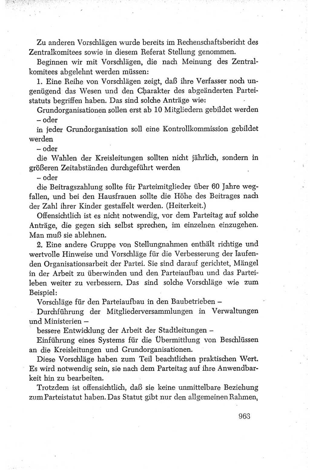 Protokoll der Verhandlungen des Ⅳ. Parteitages der Sozialistischen Einheitspartei Deutschlands (SED) [Deutsche Demokratische Republik (DDR)] 1954, Seite 963