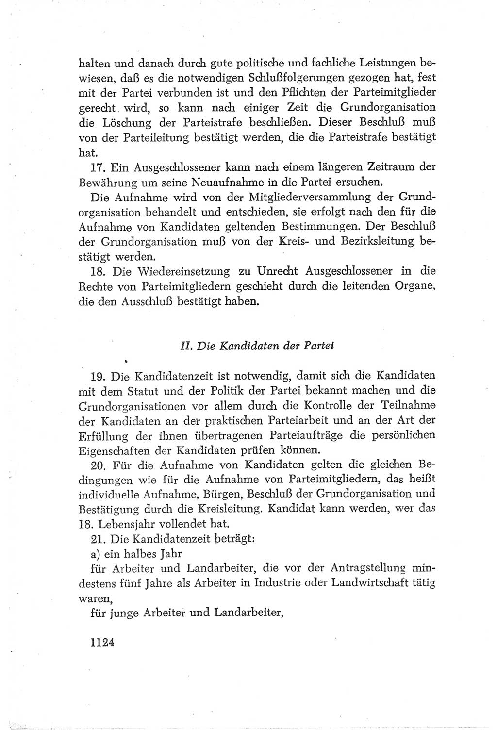 Protokoll der Verhandlungen des Ⅳ. Parteitages der Sozialistischen Einheitspartei Deutschlands (SED) [Deutsche Demokratische Republik (DDR)] 1954, Seite 1124