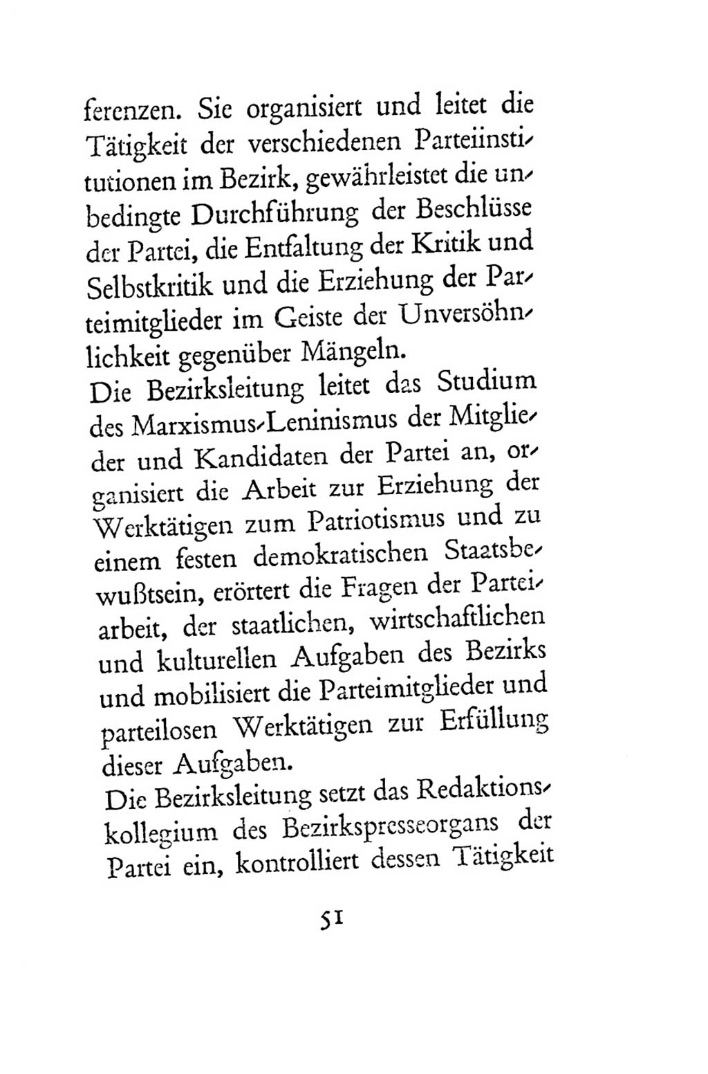 Statut der Sozialistischen Einheitspartei Deutschlands (SED) 1954, Seite 51
