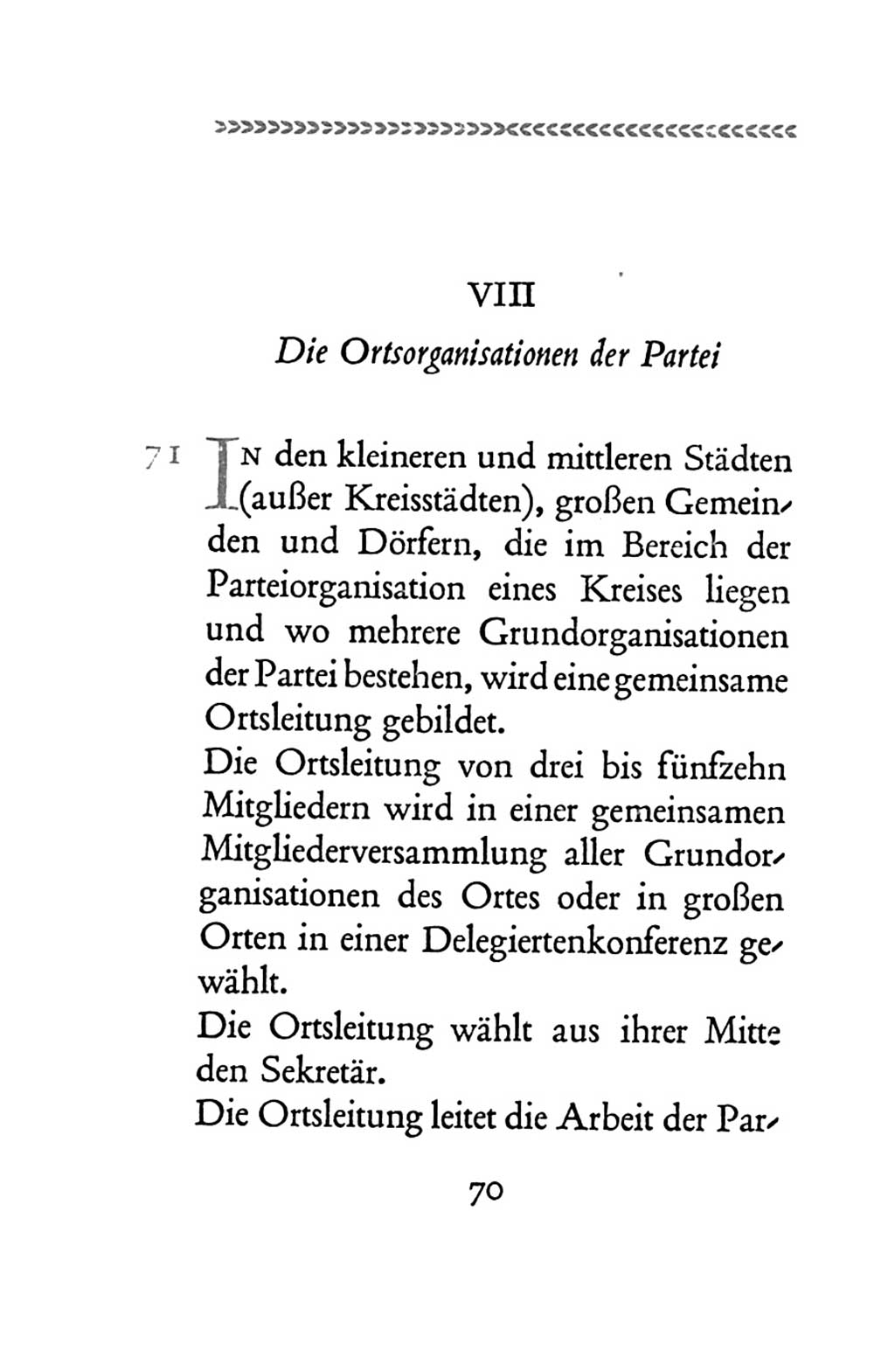 Statut der Sozialistischen Einheitspartei Deutschlands (SED) 1954, Seite 70