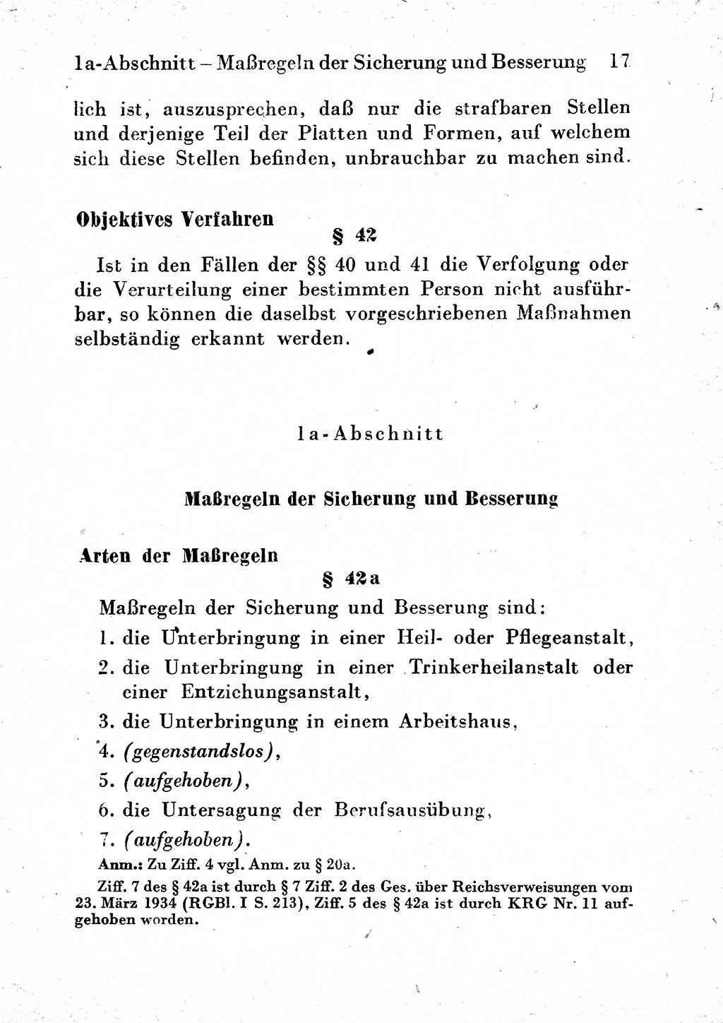 Strafgesetzbuch (StGB) und andere Strafgesetze [Deutsche Demokratische Republik (DDR)] 1954, Seite 17 (StGB Strafges. DDR 1954, S. 17)