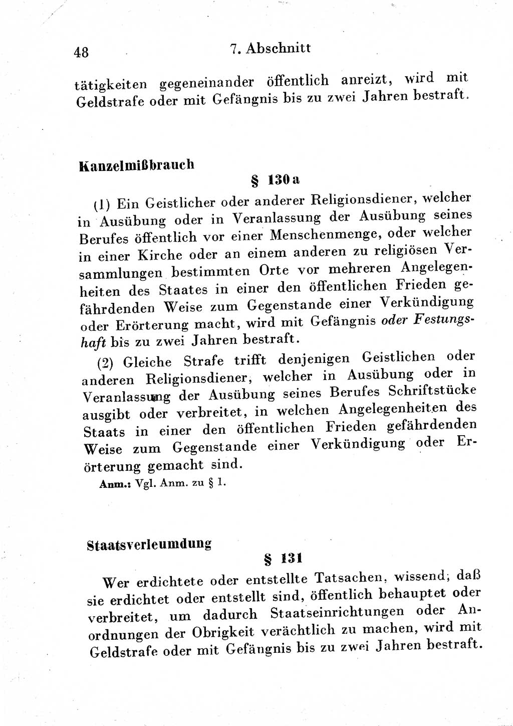 Strafgesetzbuch (StGB) und andere Strafgesetze [Deutsche Demokratische Republik (DDR)] 1954, Seite 48 (StGB Strafges. DDR 1954, S. 48)