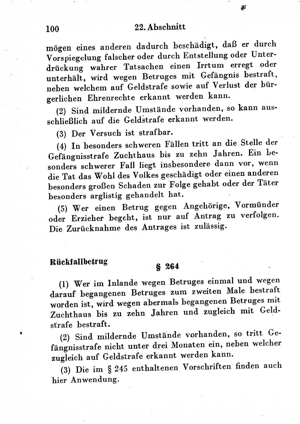Strafgesetzbuch (StGB) und andere Strafgesetze [Deutsche Demokratische Republik (DDR)] 1954, Seite 100 (StGB Strafges. DDR 1954, S. 100)