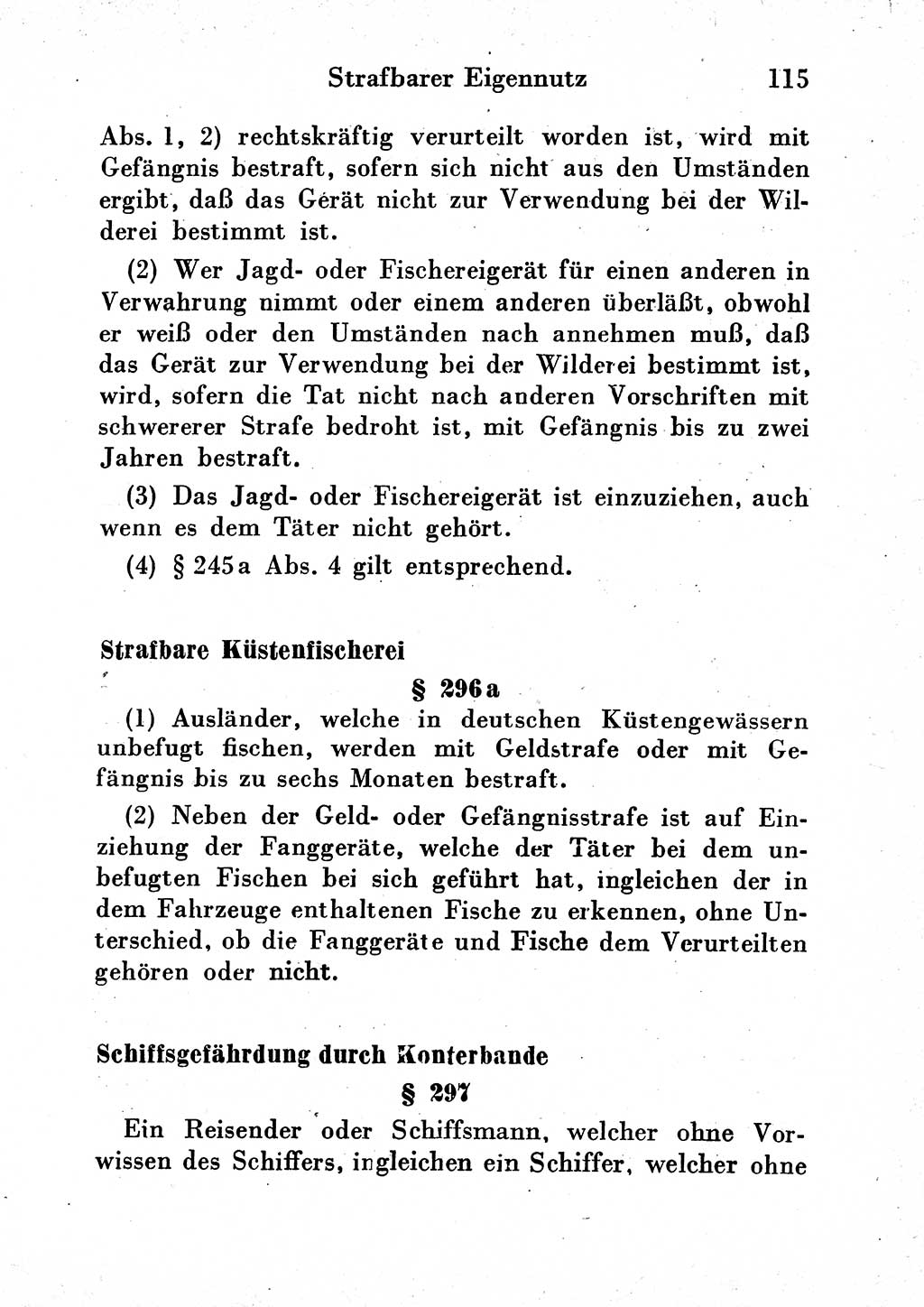 Strafgesetzbuch (StGB) und andere Strafgesetze [Deutsche Demokratische Republik (DDR)] 1954, Seite 115 (StGB Strafges. DDR 1954, S. 115)