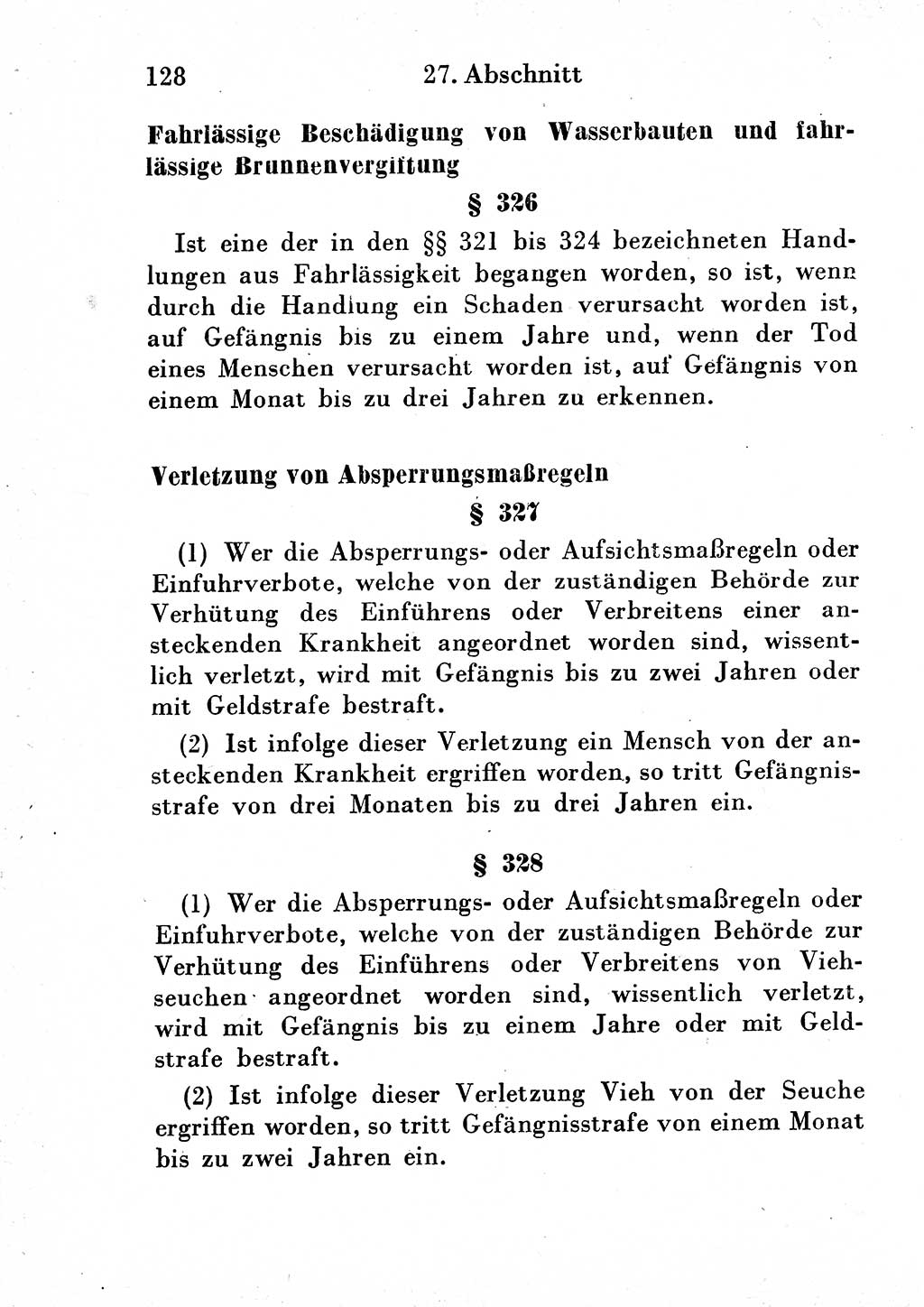Strafgesetzbuch (StGB) und andere Strafgesetze [Deutsche Demokratische Republik (DDR)] 1954, Seite 128 (StGB Strafges. DDR 1954, S. 128)