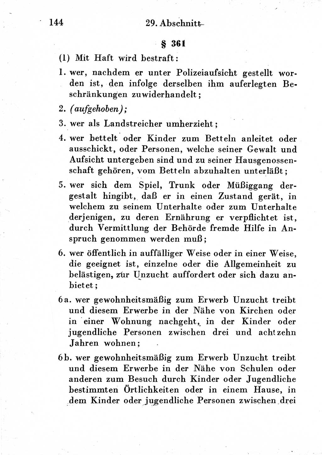 Strafgesetzbuch (StGB) und andere Strafgesetze [Deutsche Demokratische Republik (DDR)] 1954, Seite 144 (StGB Strafges. DDR 1954, S. 144)