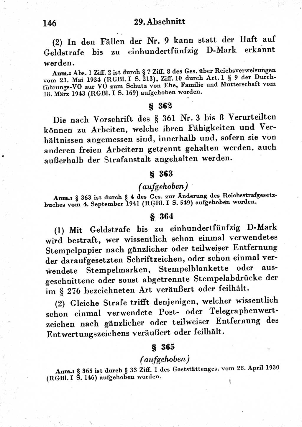 Strafgesetzbuch (StGB) und andere Strafgesetze [Deutsche Demokratische Republik (DDR)] 1954, Seite 146 (StGB Strafges. DDR 1954, S. 146)