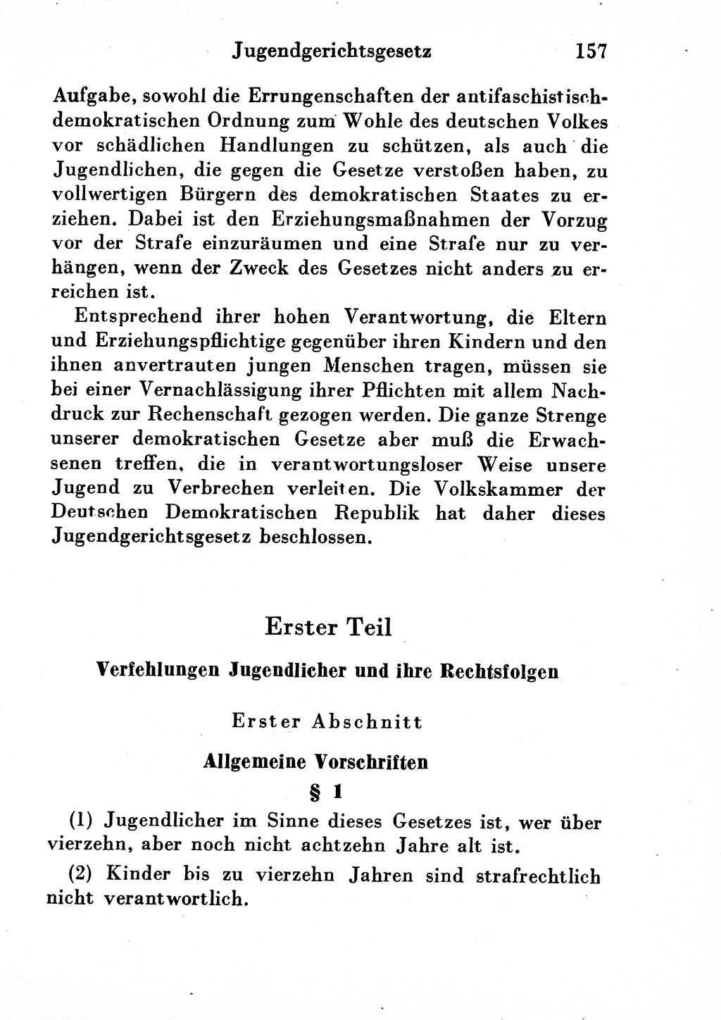 Strafgesetzbuch (StGB) und andere Strafgesetze [Deutsche Demokratische Republik (DDR)] 1954, Seite 157 (StGB Strafges. DDR 1954, S. 157)