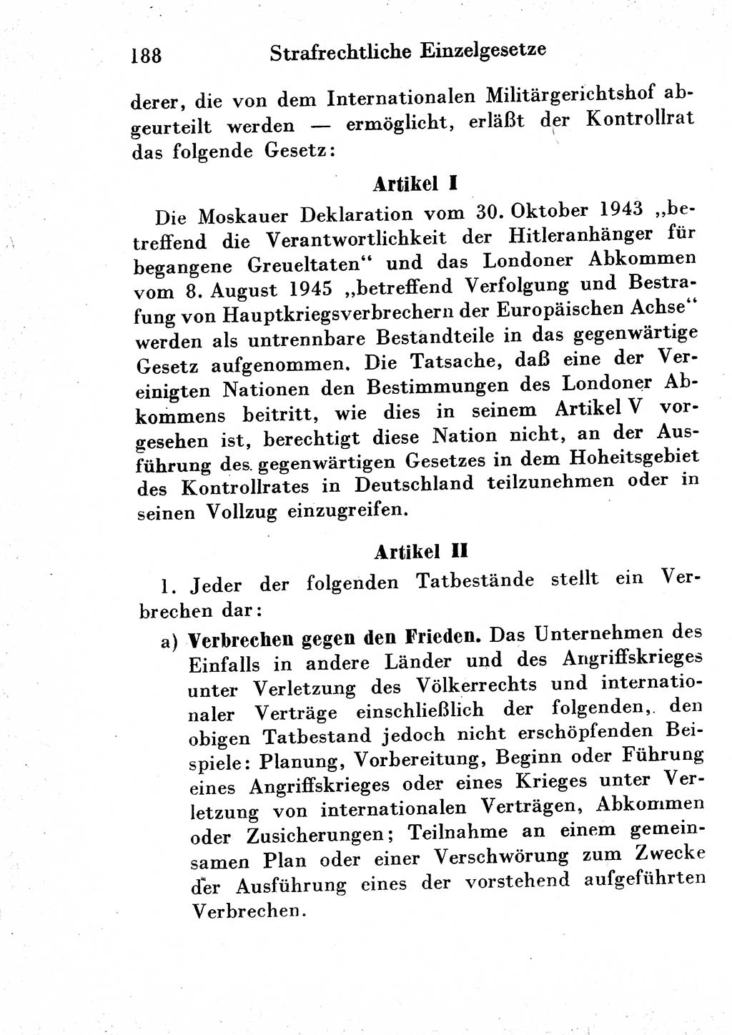 Strafgesetzbuch (StGB) und andere Strafgesetze [Deutsche Demokratische Republik (DDR)] 1954, Seite 188 (StGB Strafges. DDR 1954, S. 188)