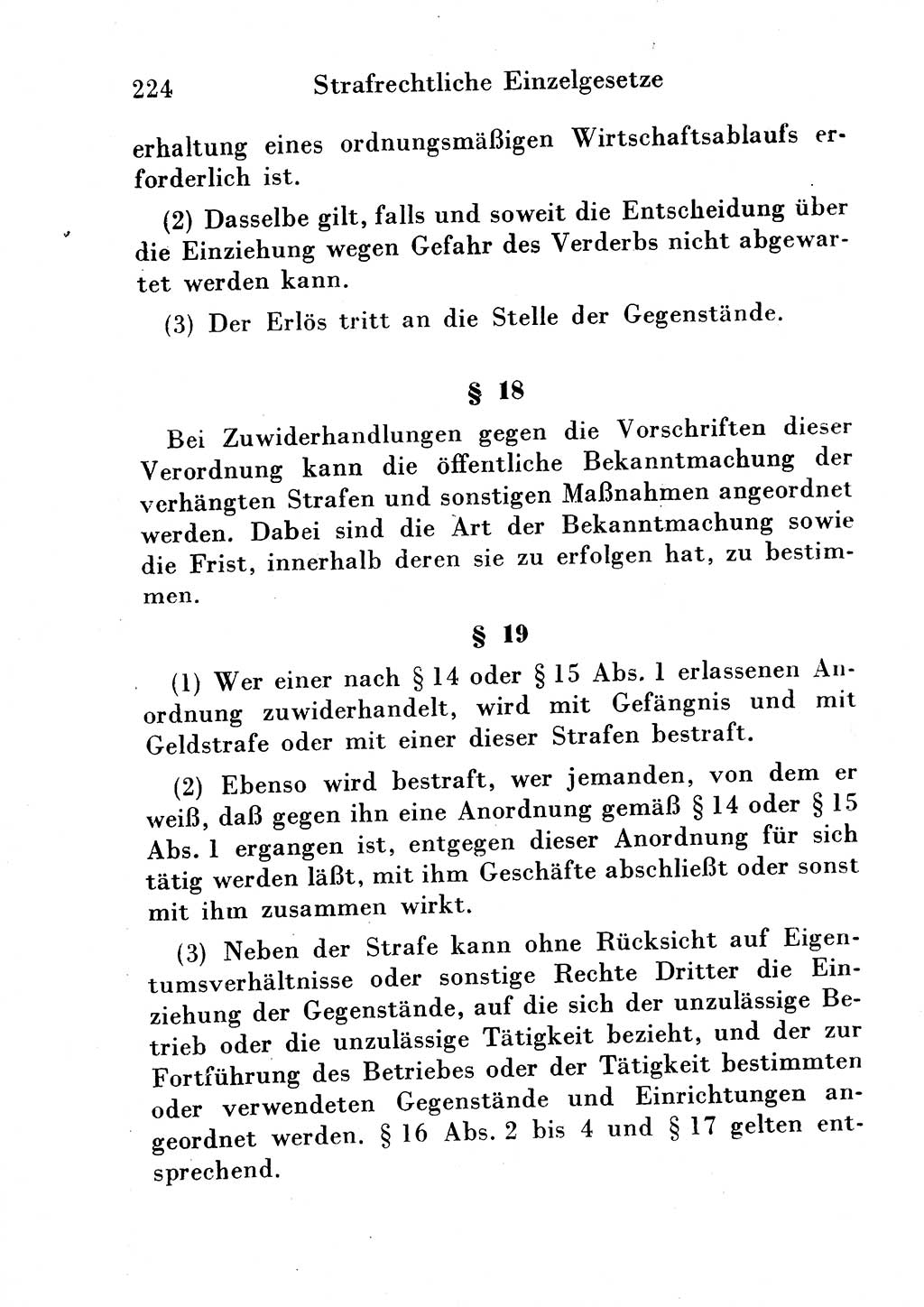 Strafgesetzbuch (StGB) und andere Strafgesetze [Deutsche Demokratische Republik (DDR)] 1954, Seite 224 (StGB Strafges. DDR 1954, S. 224)