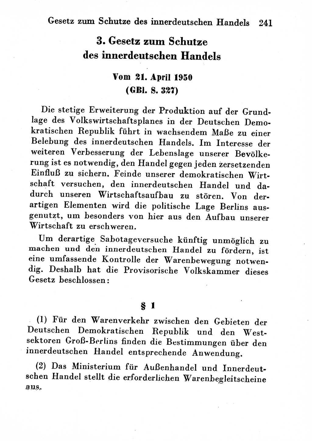 Strafgesetzbuch (StGB) und andere Strafgesetze [Deutsche Demokratische Republik (DDR)] 1954, Seite 241 (StGB Strafges. DDR 1954, S. 241)