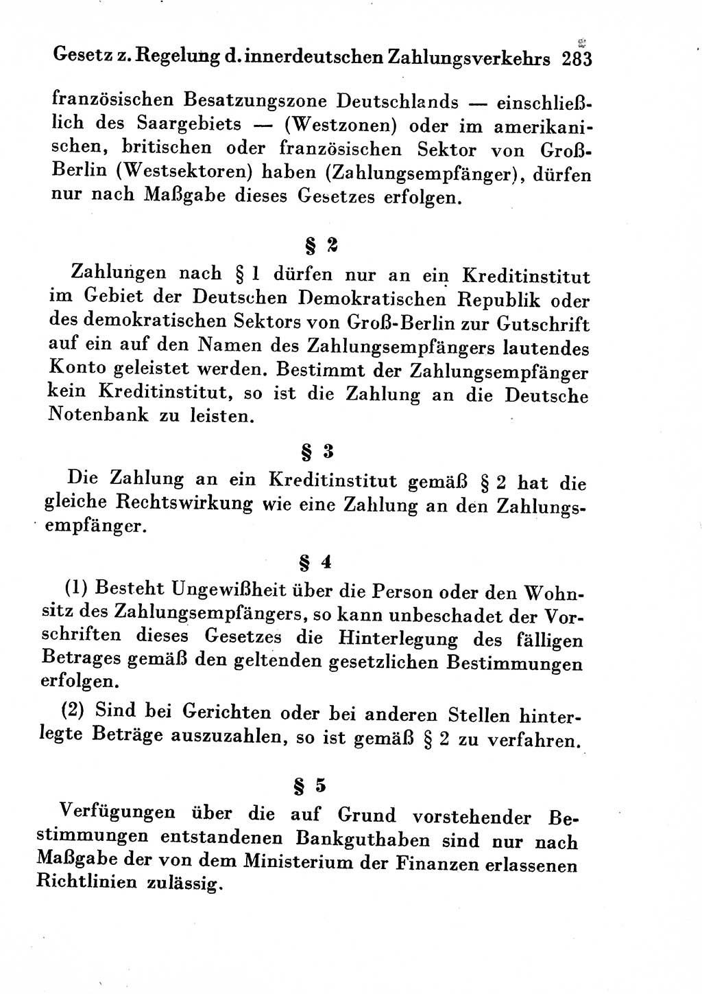 Strafgesetzbuch (StGB) und andere Strafgesetze [Deutsche Demokratische Republik (DDR)] 1954, Seite 283 (StGB Strafges. DDR 1954, S. 283)