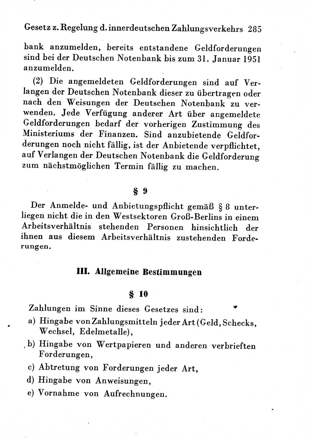 Strafgesetzbuch (StGB) und andere Strafgesetze [Deutsche Demokratische Republik (DDR)] 1954, Seite 285 (StGB Strafges. DDR 1954, S. 285)