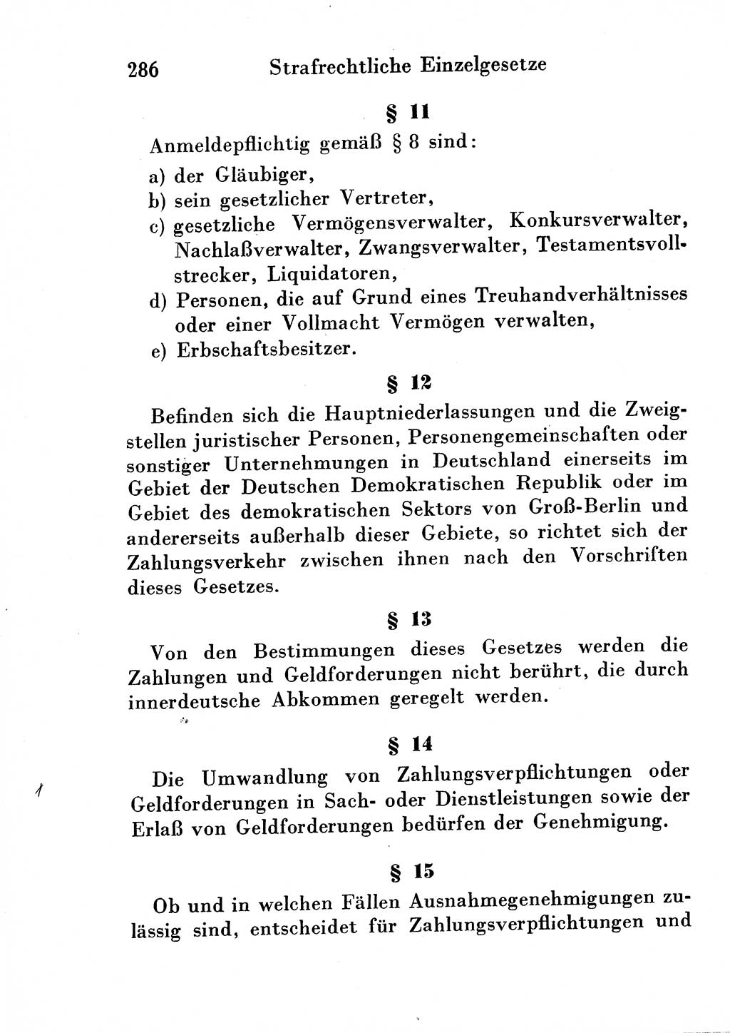 Strafgesetzbuch (StGB) und andere Strafgesetze [Deutsche Demokratische Republik (DDR)] 1954, Seite 286 (StGB Strafges. DDR 1954, S. 286)