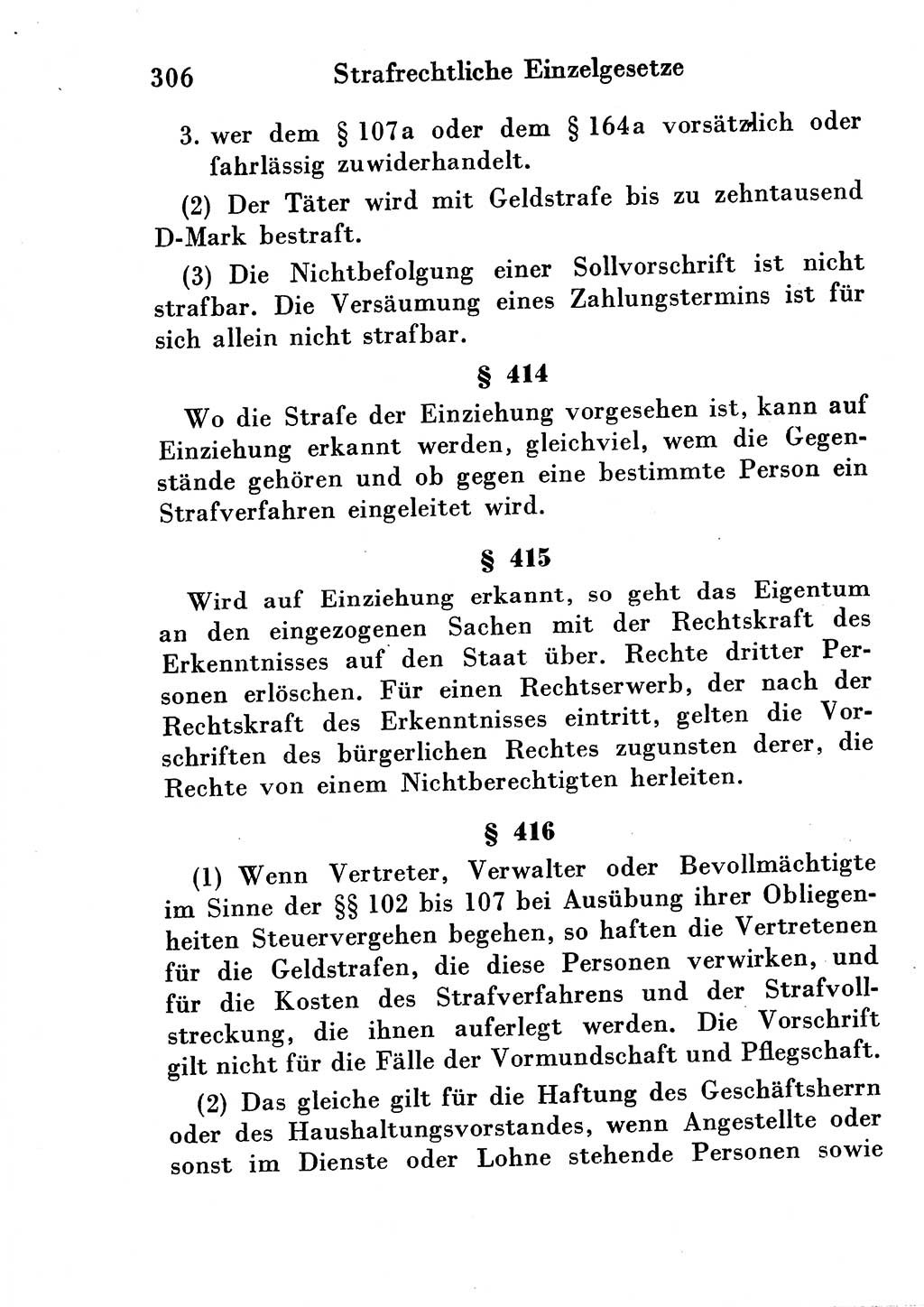 Strafgesetzbuch (StGB) und andere Strafgesetze [Deutsche Demokratische Republik (DDR)] 1954, Seite 306 (StGB Strafges. DDR 1954, S. 306)