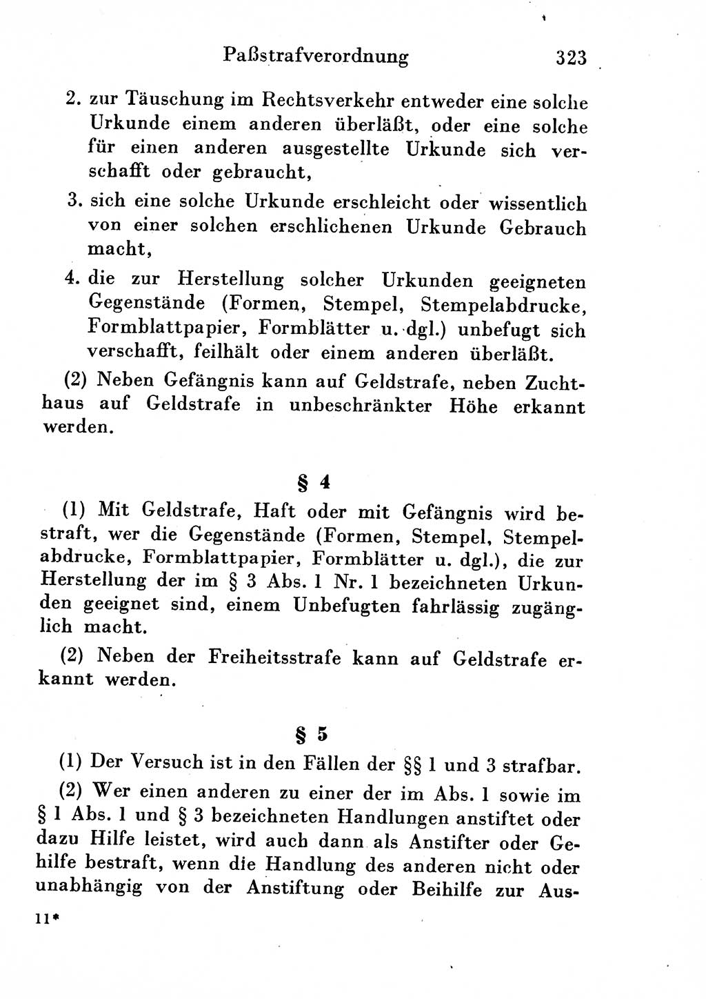 Strafgesetzbuch (StGB) und andere Strafgesetze [Deutsche Demokratische Republik (DDR)] 1954, Seite 323 (StGB Strafges. DDR 1954, S. 323)