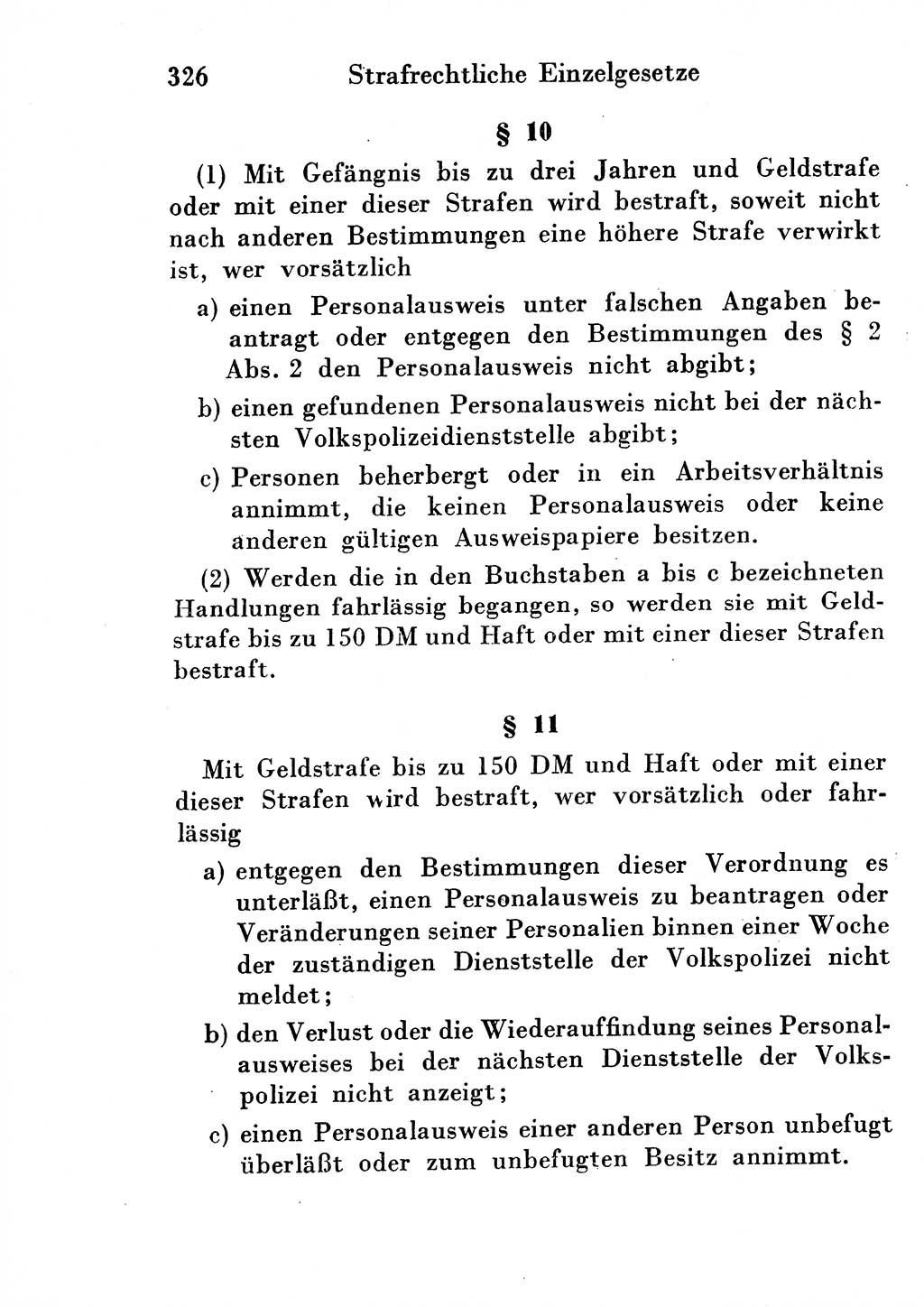 Strafgesetzbuch (StGB) und andere Strafgesetze [Deutsche Demokratische Republik (DDR)] 1954, Seite 326 (StGB Strafges. DDR 1954, S. 326)
