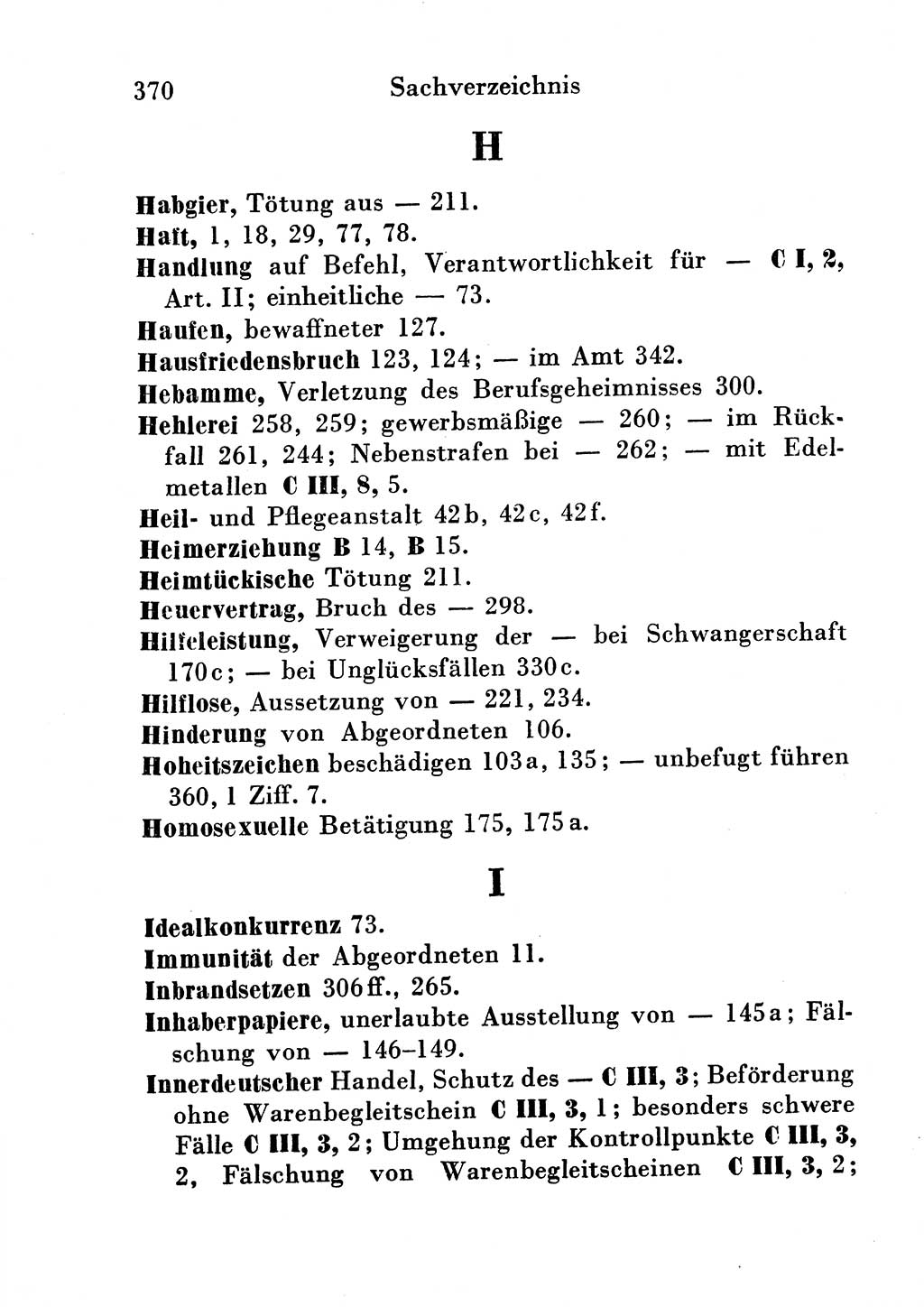 Strafgesetzbuch (StGB) und andere Strafgesetze [Deutsche Demokratische Republik (DDR)] 1954, Seite 370 (StGB Strafges. DDR 1954, S. 370)
