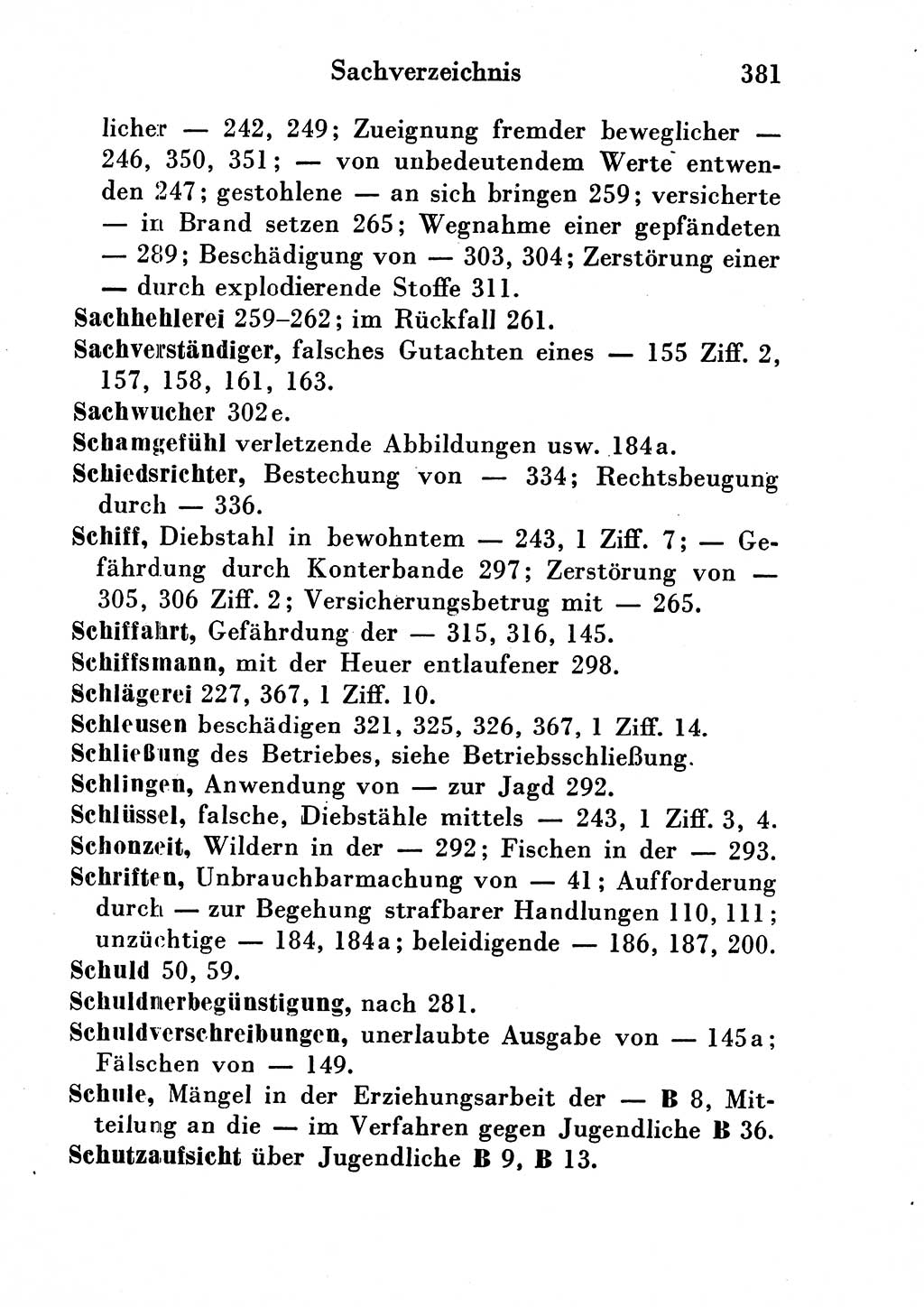 Strafgesetzbuch (StGB) und andere Strafgesetze [Deutsche Demokratische Republik (DDR)] 1954, Seite 381 (StGB Strafges. DDR 1954, S. 381)