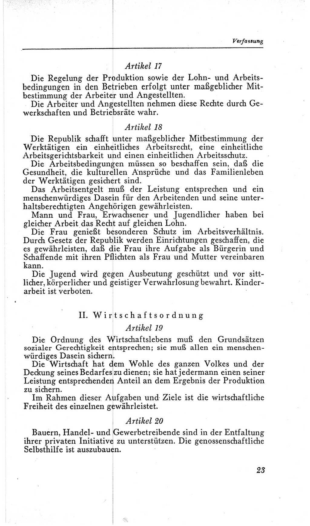 Handbuch der Volkskammer (VK) der Deutschen Demokratischen Republik (DDR), 2. Wahlperiode 1954-1958, Seite 23 (Hdb. VK. DDR, 2. WP. 1954-1958, S. 23)