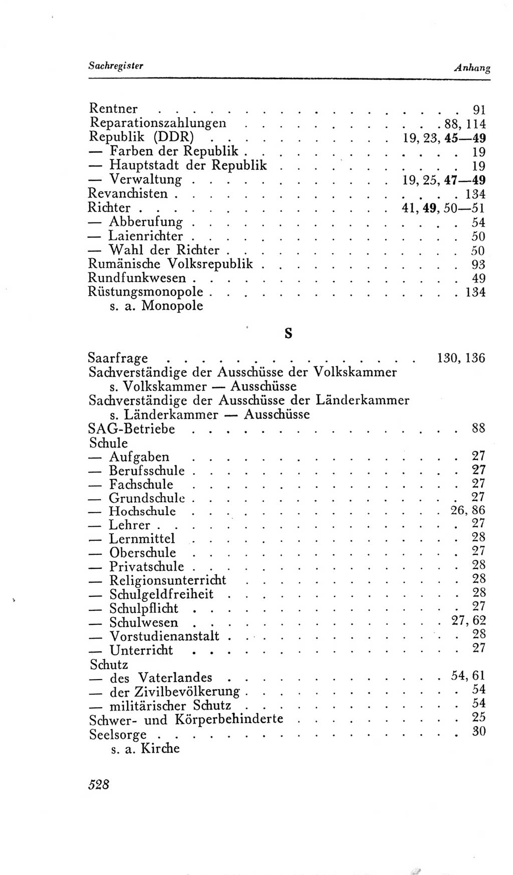 Handbuch der Volkskammer (VK) der Deutschen Demokratischen Republik (DDR), 2. Wahlperiode 1954-1958, Seite 528 (Hdb. VK. DDR, 2. WP. 1954-1958, S. 528)