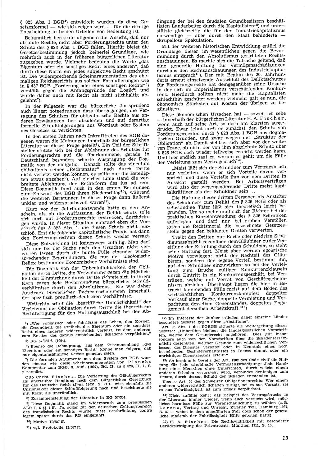 Neue Justiz (NJ), Zeitschrift für Recht und Rechtswissenschaft [Deutsche Demokratische Republik (DDR)], 8. Jahrgang 1954, Seite 13 (NJ DDR 1954, S. 13)