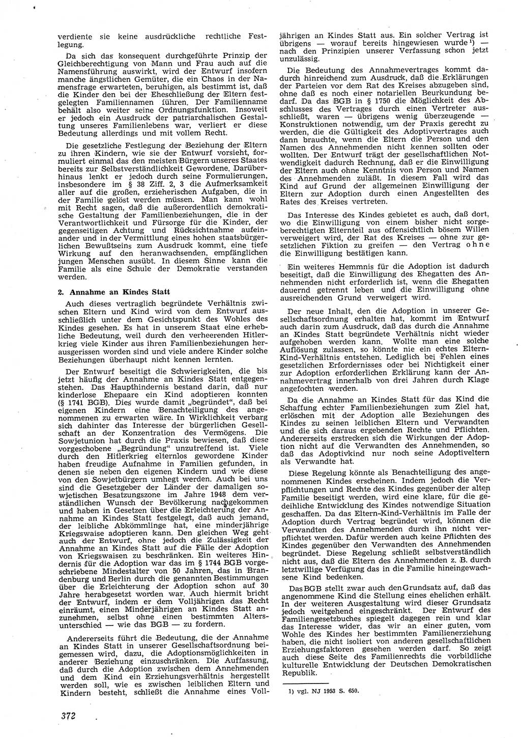 Neue Justiz (NJ), Zeitschrift für Recht und Rechtswissenschaft [Deutsche Demokratische Republik (DDR)], 8. Jahrgang 1954, Seite 372 (NJ DDR 1954, S. 372)
