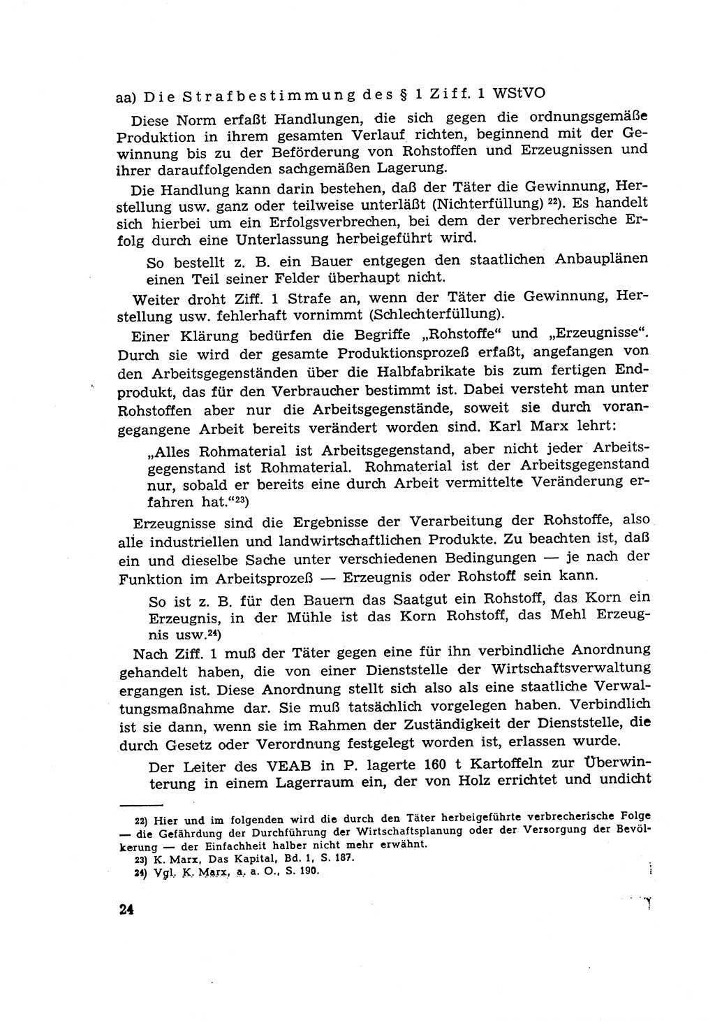 Materialien zum Strafrecht, Besonderer Teil [Deutsche Demokratische Republik (DDR)] 1955, Seite 24 (Mat. Strafr. BT DDR 1955, S. 24)