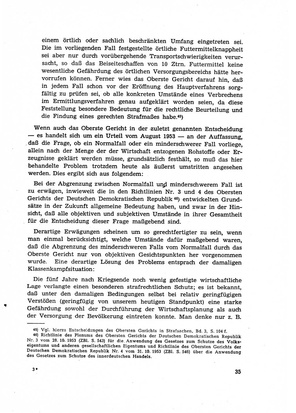 Materialien zum Strafrecht, Besonderer Teil [Deutsche Demokratische Republik (DDR)] 1955, Seite 35 (Mat. Strafr. BT DDR 1955, S. 35)