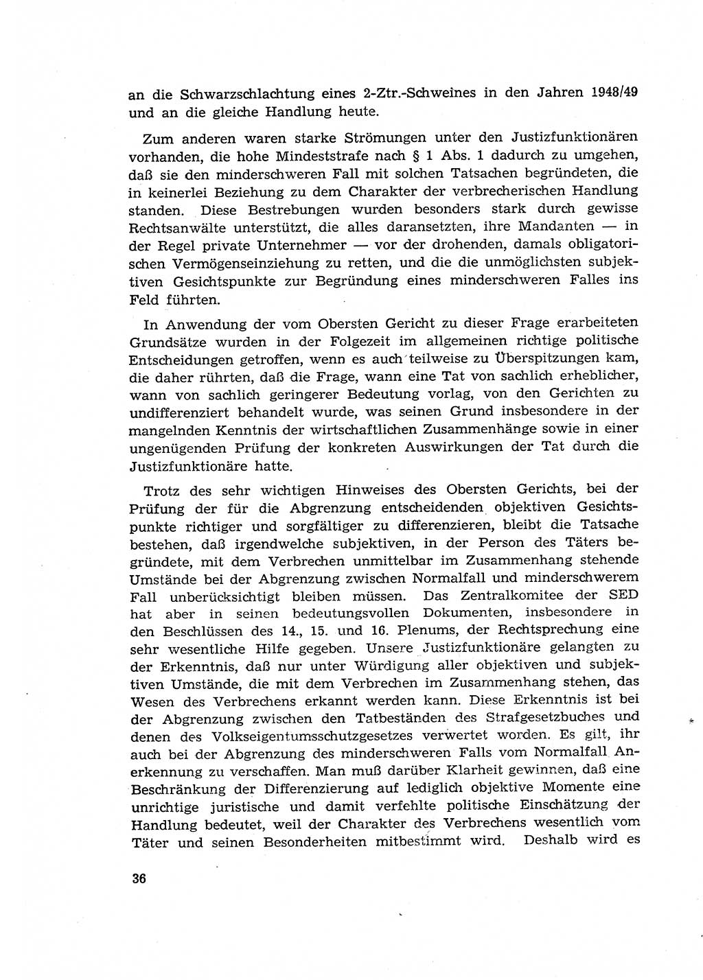 Materialien zum Strafrecht, Besonderer Teil [Deutsche Demokratische Republik (DDR)] 1955, Seite 36 (Mat. Strafr. BT DDR 1955, S. 36)