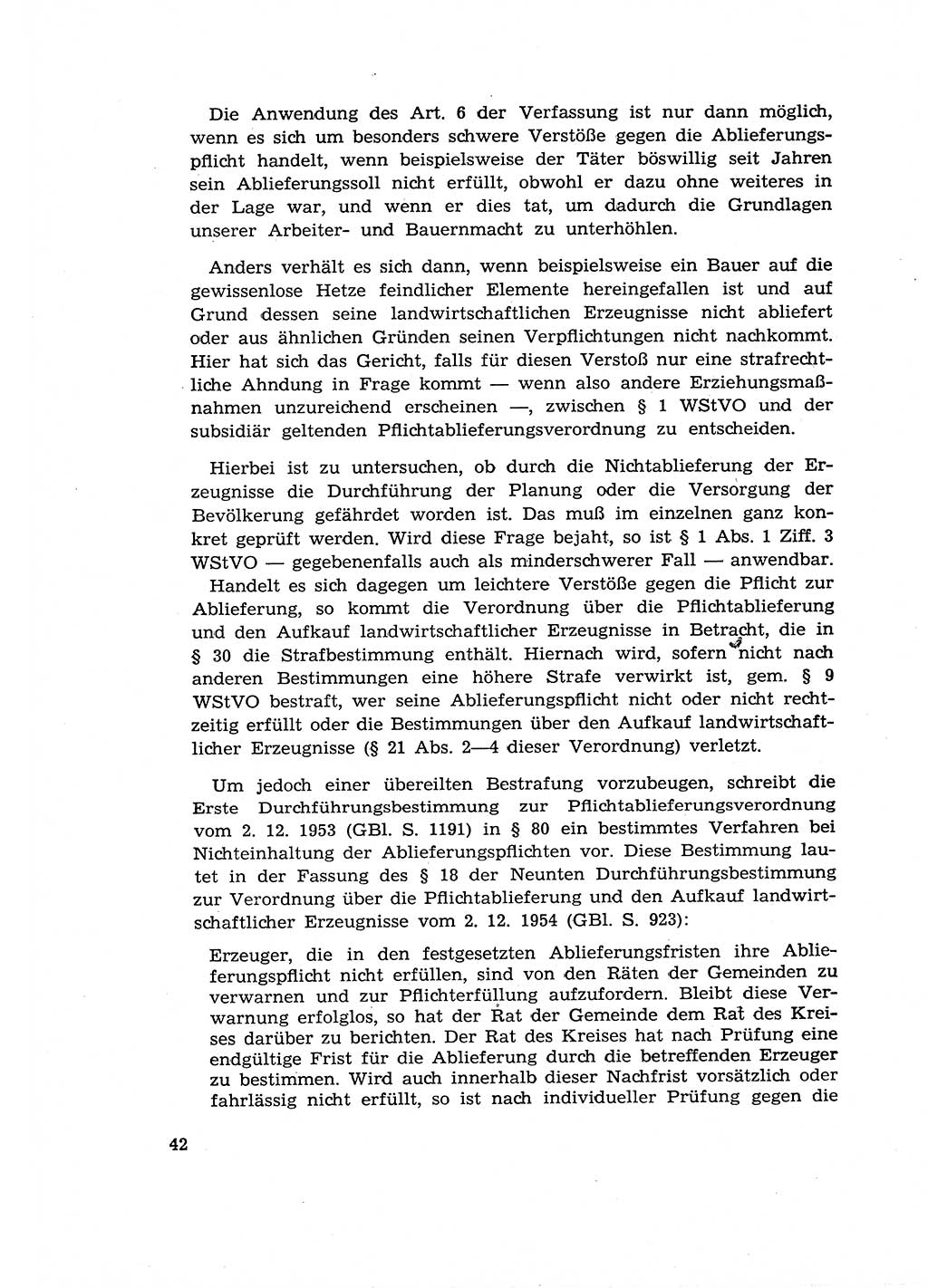 Materialien zum Strafrecht, Besonderer Teil [Deutsche Demokratische Republik (DDR)] 1955, Seite 42 (Mat. Strafr. BT DDR 1955, S. 42)