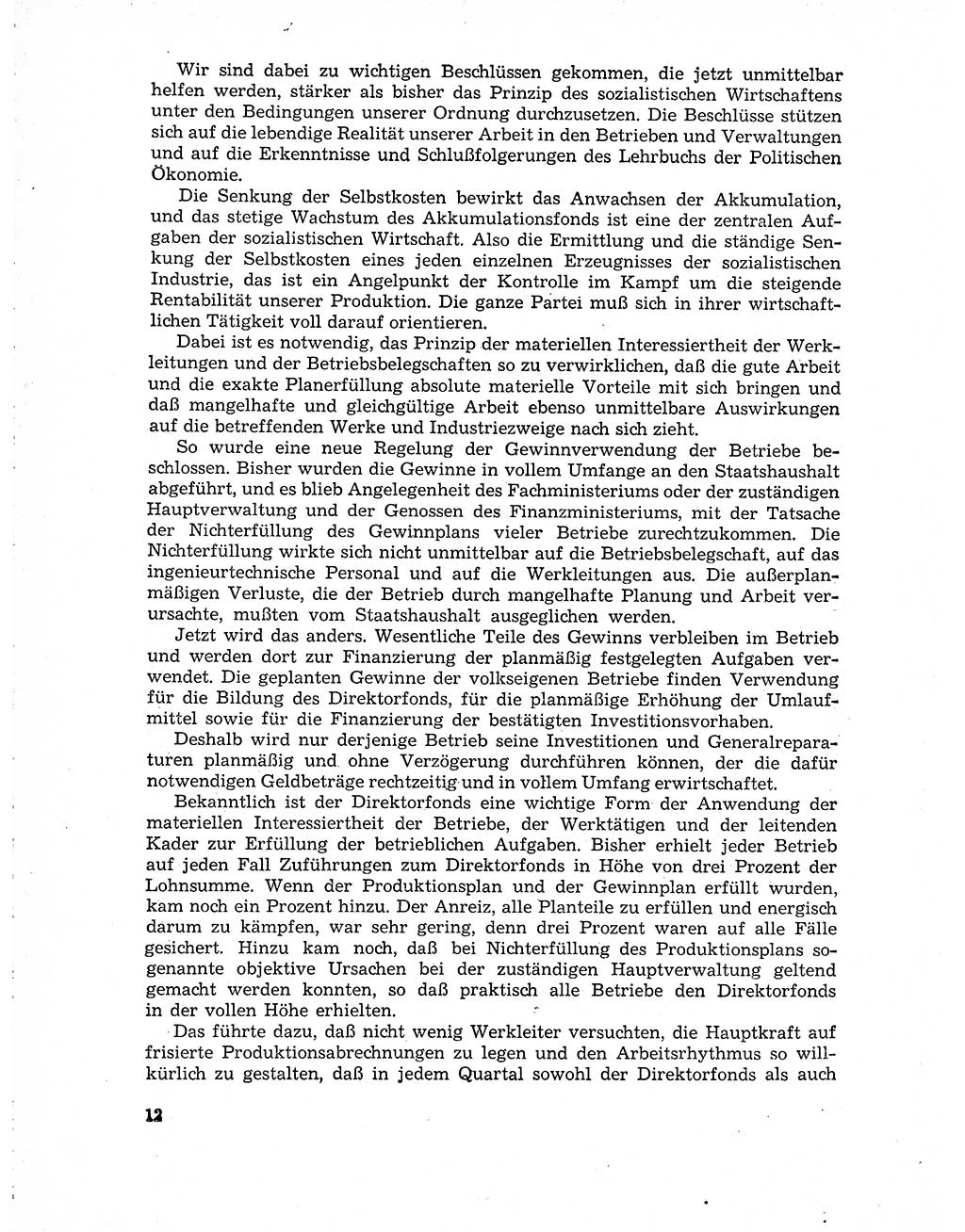 Neuer Weg (NW), Organ des Zentralkomitees (ZK) der SED (Sozialistische Einheitspartei Deutschlands) für Fragen des Parteiaufbaus und des Parteilebens, 10. Jahrgang [Deutsche Demokratische Republik (DDR)] 1955, Seite 12 (NW ZK SED DDR 1955, S. 12)