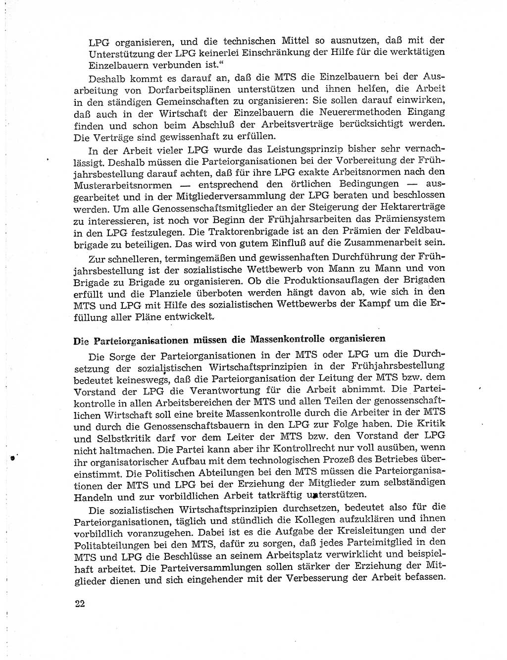 Neuer Weg (NW), Organ des Zentralkomitees (ZK) der SED (Sozialistische Einheitspartei Deutschlands) für Fragen des Parteiaufbaus und des Parteilebens, 10. Jahrgang [Deutsche Demokratische Republik (DDR)] 1955, Seite 22 (NW ZK SED DDR 1955, S. 22)