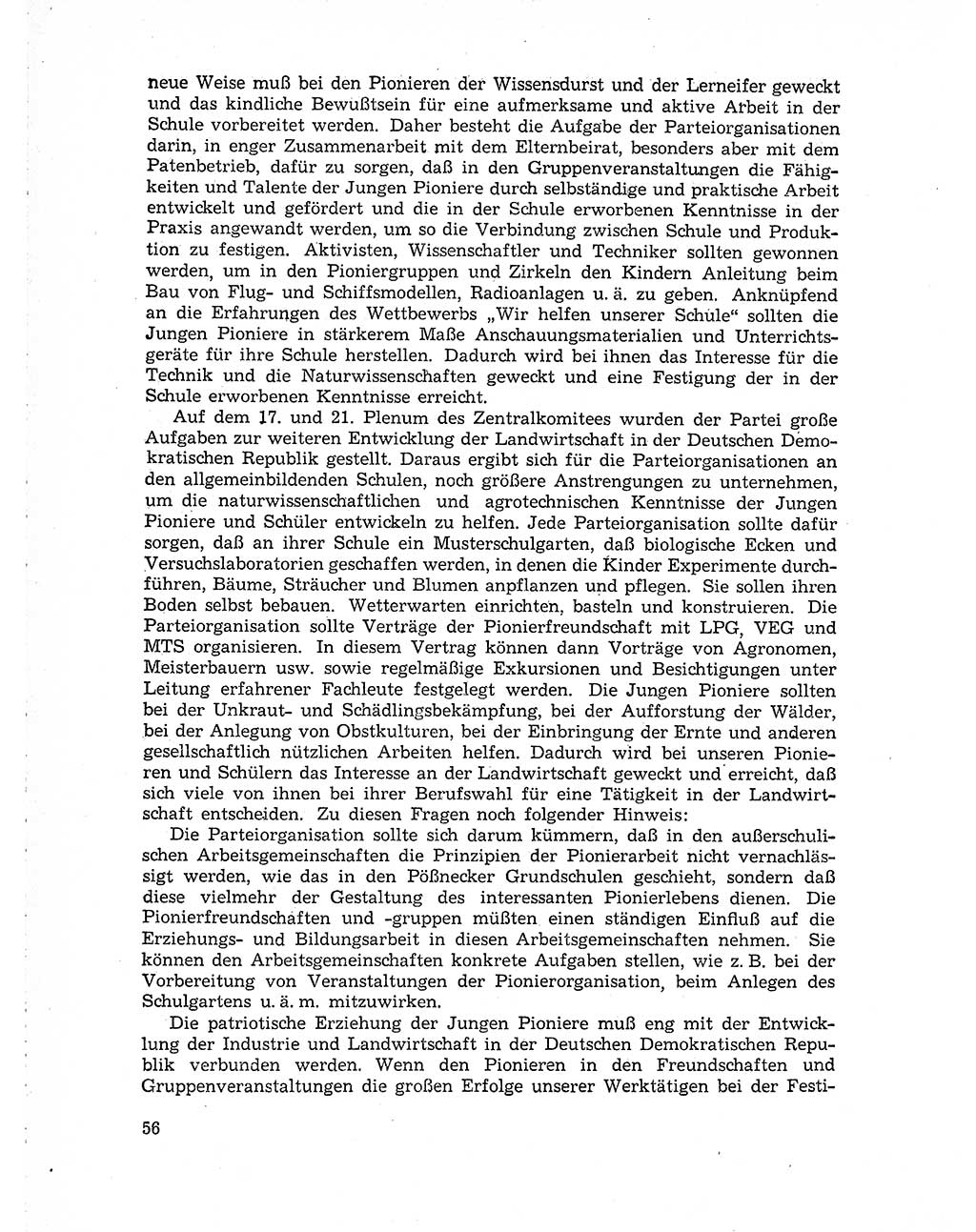 Neuer Weg (NW), Organ des Zentralkomitees (ZK) der SED (Sozialistische Einheitspartei Deutschlands) für Fragen des Parteiaufbaus und des Parteilebens, 10. Jahrgang [Deutsche Demokratische Republik (DDR)] 1955, Seite 56 (NW ZK SED DDR 1955, S. 56)