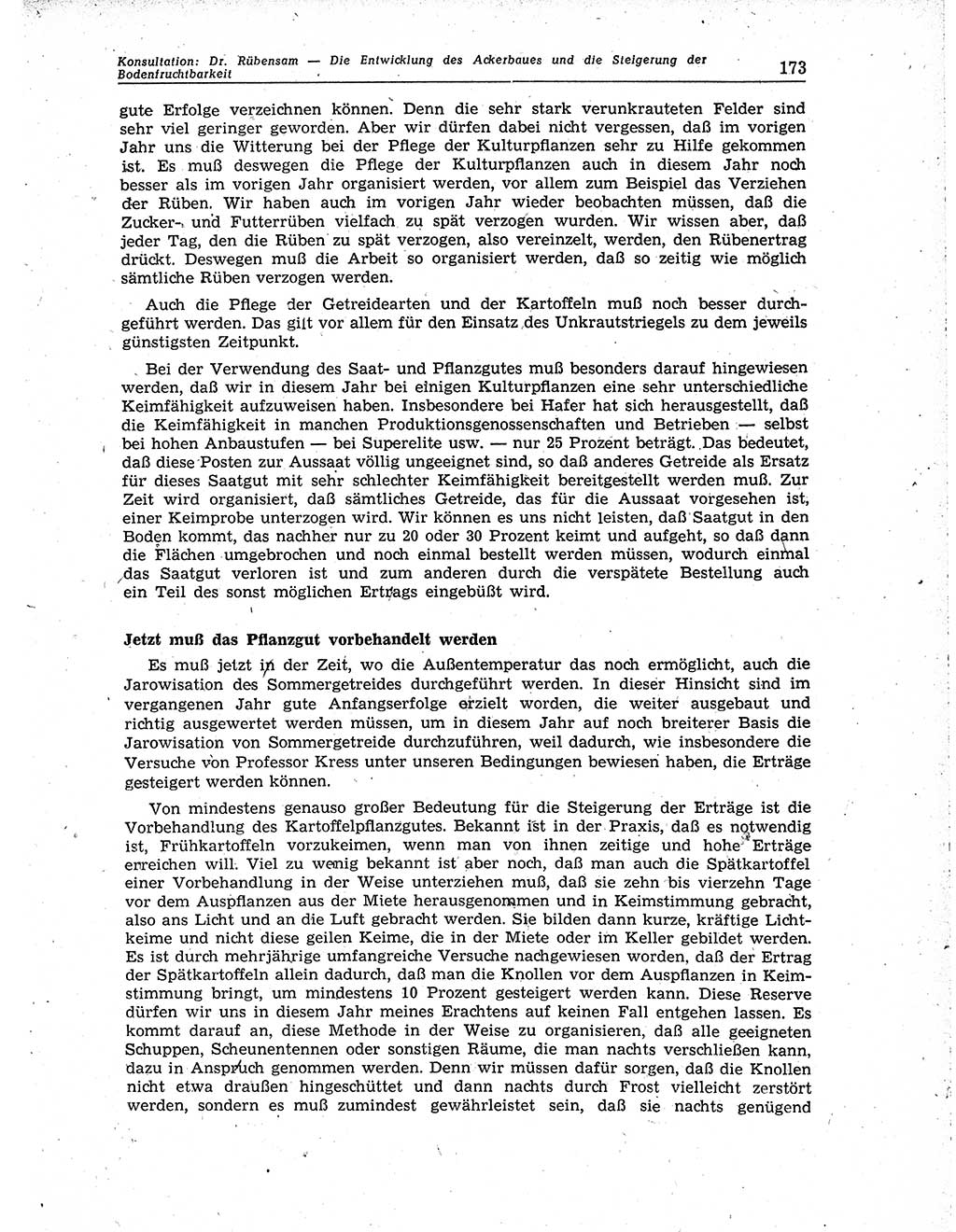 Neuer Weg (NW), Organ des Zentralkomitees (ZK) der SED (Sozialistische Einheitspartei Deutschlands) für Fragen des Parteiaufbaus und des Parteilebens, 10. Jahrgang [Deutsche Demokratische Republik (DDR)] 1955, Seite 173 (NW ZK SED DDR 1955, S. 173)