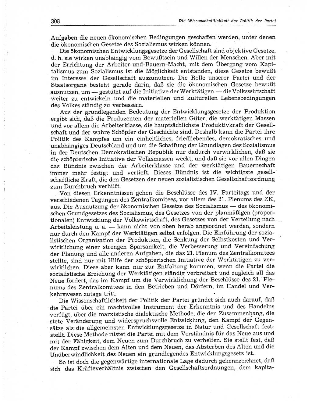 Neuer Weg (NW), Organ des Zentralkomitees (ZK) der SED (Sozialistische Einheitspartei Deutschlands) für Fragen des Parteiaufbaus und des Parteilebens, 10. Jahrgang [Deutsche Demokratische Republik (DDR)] 1955, Seite 308 (NW ZK SED DDR 1955, S. 308)