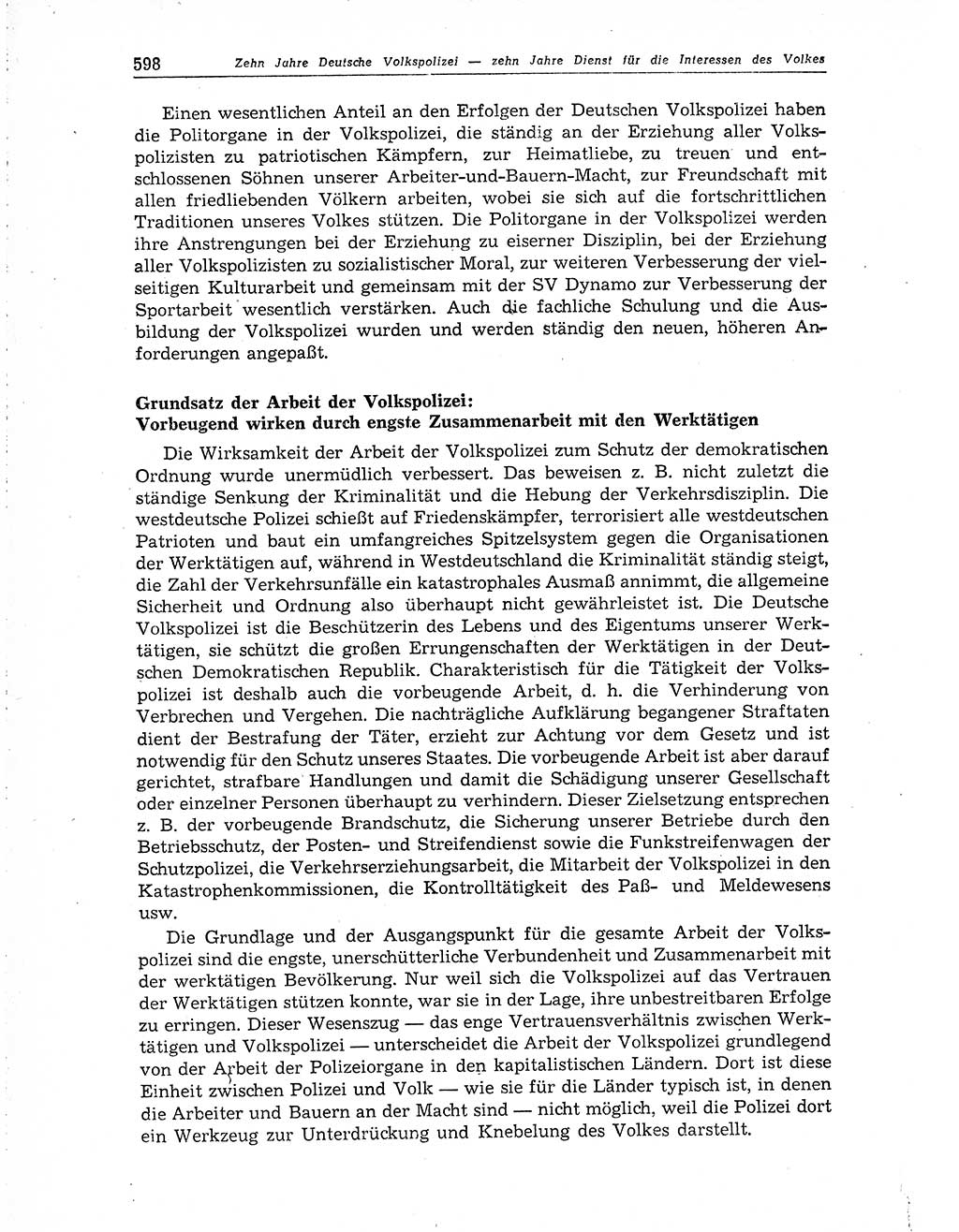 Neuer Weg (NW), Organ des Zentralkomitees (ZK) der SED (Sozialistische Einheitspartei Deutschlands) für Fragen des Parteiaufbaus und des Parteilebens, 10. Jahrgang [Deutsche Demokratische Republik (DDR)] 1955, Seite 598 (NW ZK SED DDR 1955, S. 598)