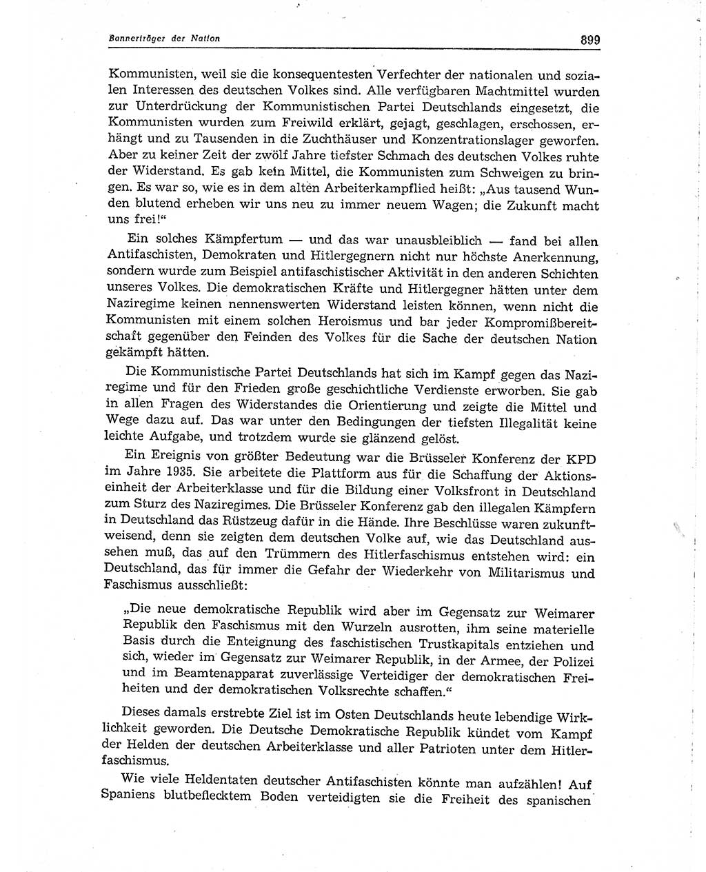 Neuer Weg (NW), Organ des Zentralkomitees (ZK) der SED (Sozialistische Einheitspartei Deutschlands) für Fragen des Parteiaufbaus und des Parteilebens, 10. Jahrgang [Deutsche Demokratische Republik (DDR)] 1955, Seite 899 (NW ZK SED DDR 1955, S. 899)