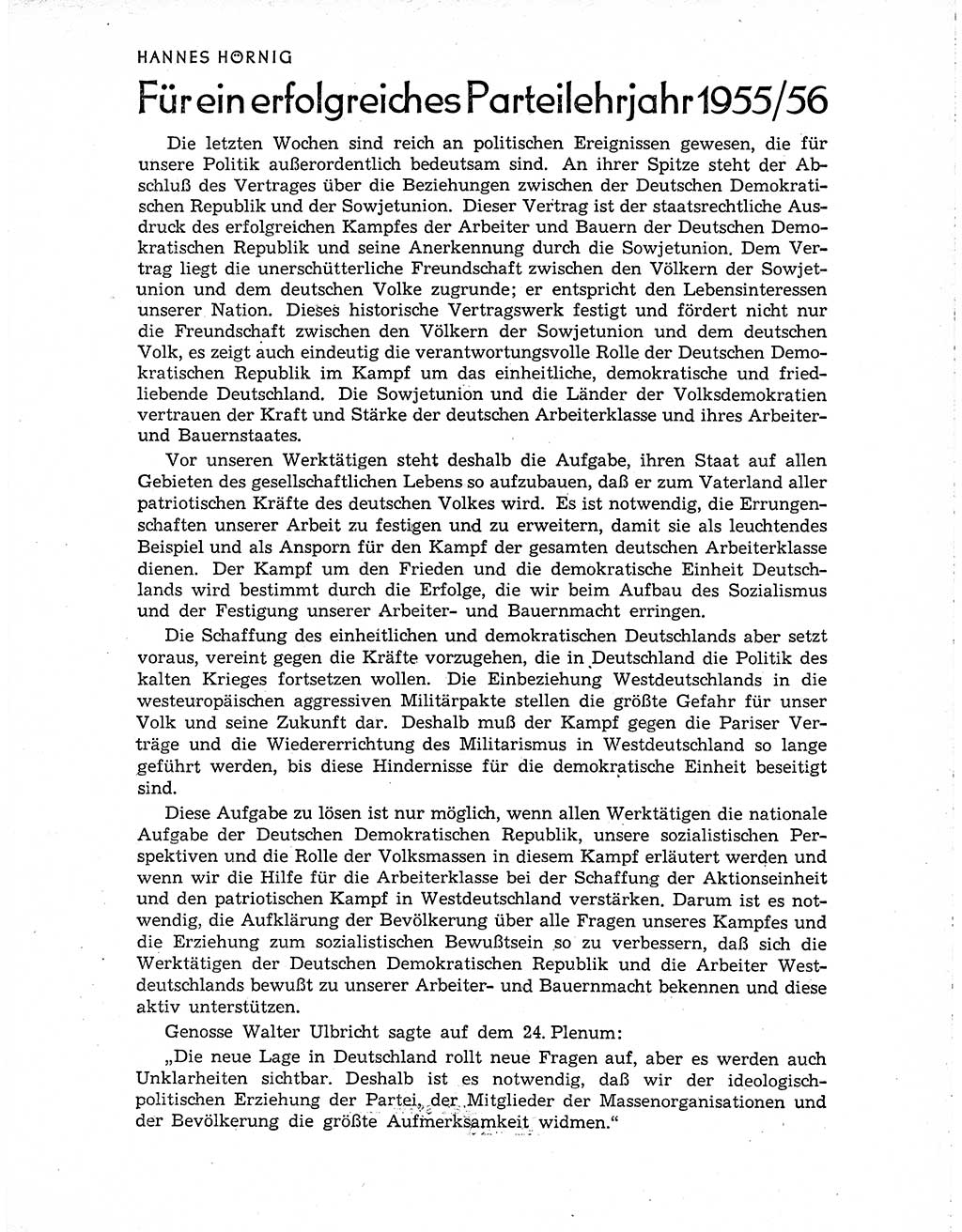 Neuer Weg (NW), Organ des Zentralkomitees (ZK) der SED (Sozialistische Einheitspartei Deutschlands) für Fragen des Parteiaufbaus und des Parteilebens, 10. Jahrgang [Deutsche Demokratische Republik (DDR)] 1955, Seite 1037 (NW ZK SED DDR 1955, S. 1037)