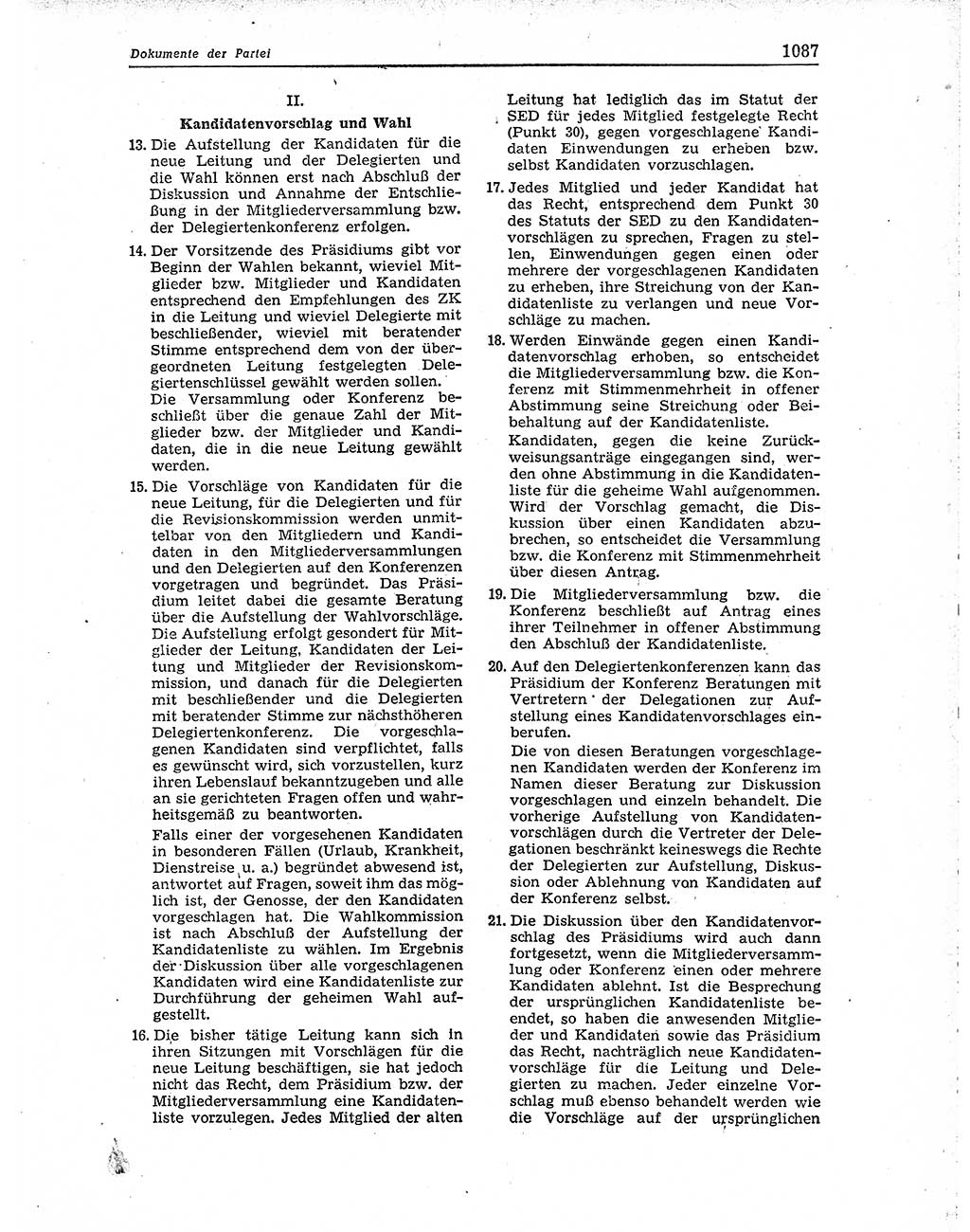 Neuer Weg (NW), Organ des Zentralkomitees (ZK) der SED (Sozialistische Einheitspartei Deutschlands) für Fragen des Parteiaufbaus und des Parteilebens, 10. Jahrgang [Deutsche Demokratische Republik (DDR)] 1955, Seite 1087 (NW ZK SED DDR 1955, S. 1087)