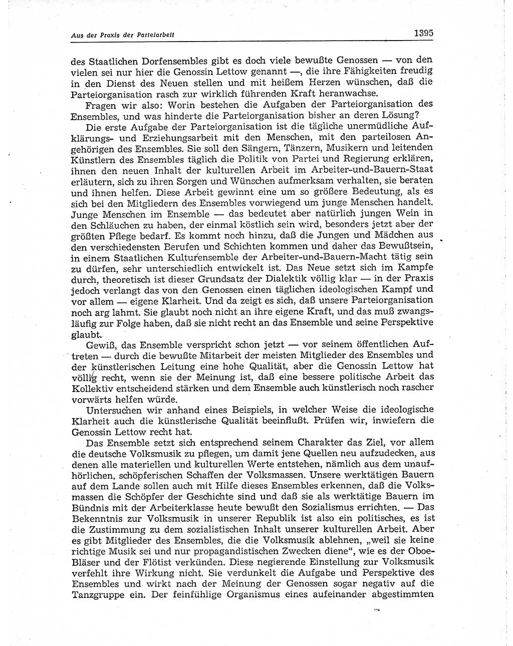 Neuer Weg (NW), Organ des Zentralkomitees (ZK) der SED (Sozialistische Einheitspartei Deutschlands) für Fragen des Parteiaufbaus und des Parteilebens, 10. Jahrgang [Deutsche Demokratische Republik (DDR)] 1955, Seite 1395 (NW ZK SED DDR 1955, S. 1395)