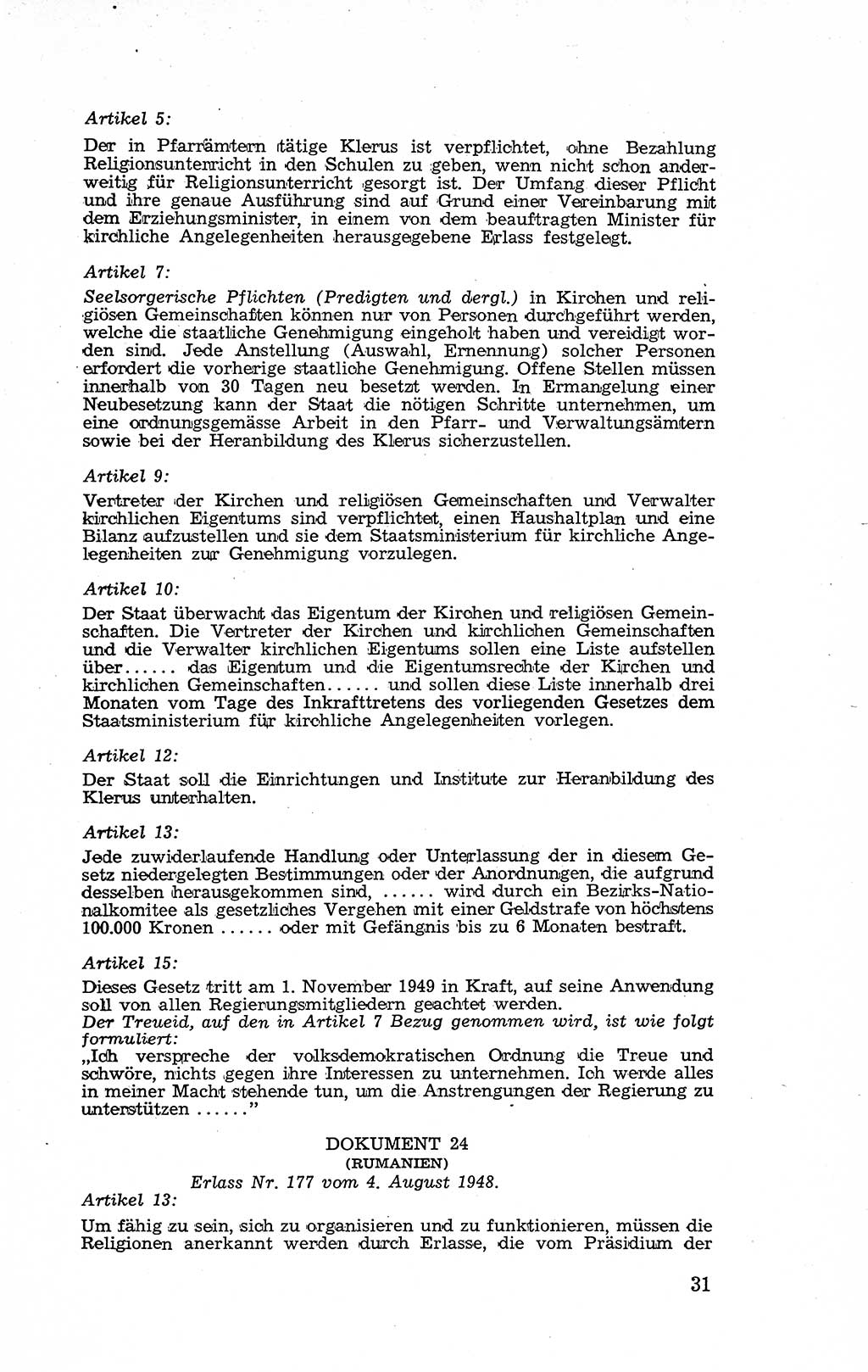 Recht in Fesseln, Dokumente, Internationale Juristen-Kommission [Bundesrepublik Deutschland (BRD)] 1955, Seite 31 (R. Dok. IJK BRD 1955, S. 31)
