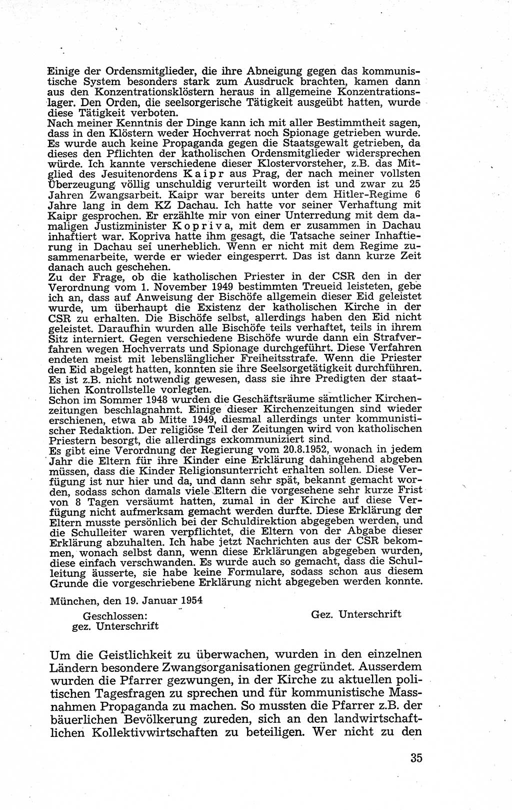 Recht in Fesseln, Dokumente, Internationale Juristen-Kommission [Bundesrepublik Deutschland (BRD)] 1955, Seite 35 (R. Dok. IJK BRD 1955, S. 35)