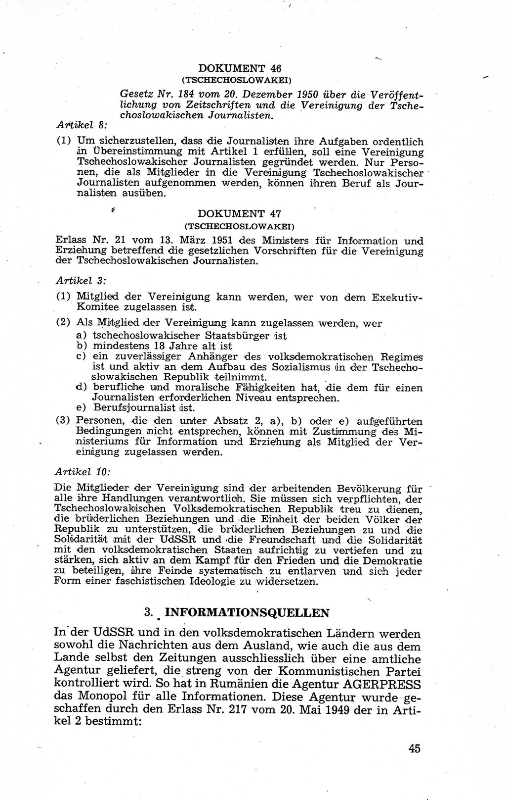 Recht in Fesseln, Dokumente, Internationale Juristen-Kommission [Bundesrepublik Deutschland (BRD)] 1955, Seite 45 (R. Dok. IJK BRD 1955, S. 45)