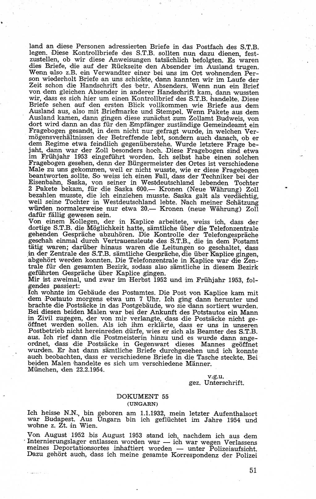 Recht in Fesseln, Dokumente, Internationale Juristen-Kommission [Bundesrepublik Deutschland (BRD)] 1955, Seite 51 (R. Dok. IJK BRD 1955, S. 51)