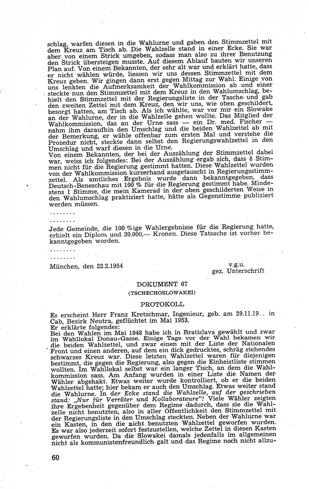Recht in Fesseln, Dokumente, Internationale Juristen-Kommission [Bundesrepublik Deutschland (BRD)] 1955, Seite 60 (R. Dok. IJK BRD 1955, S. 60)