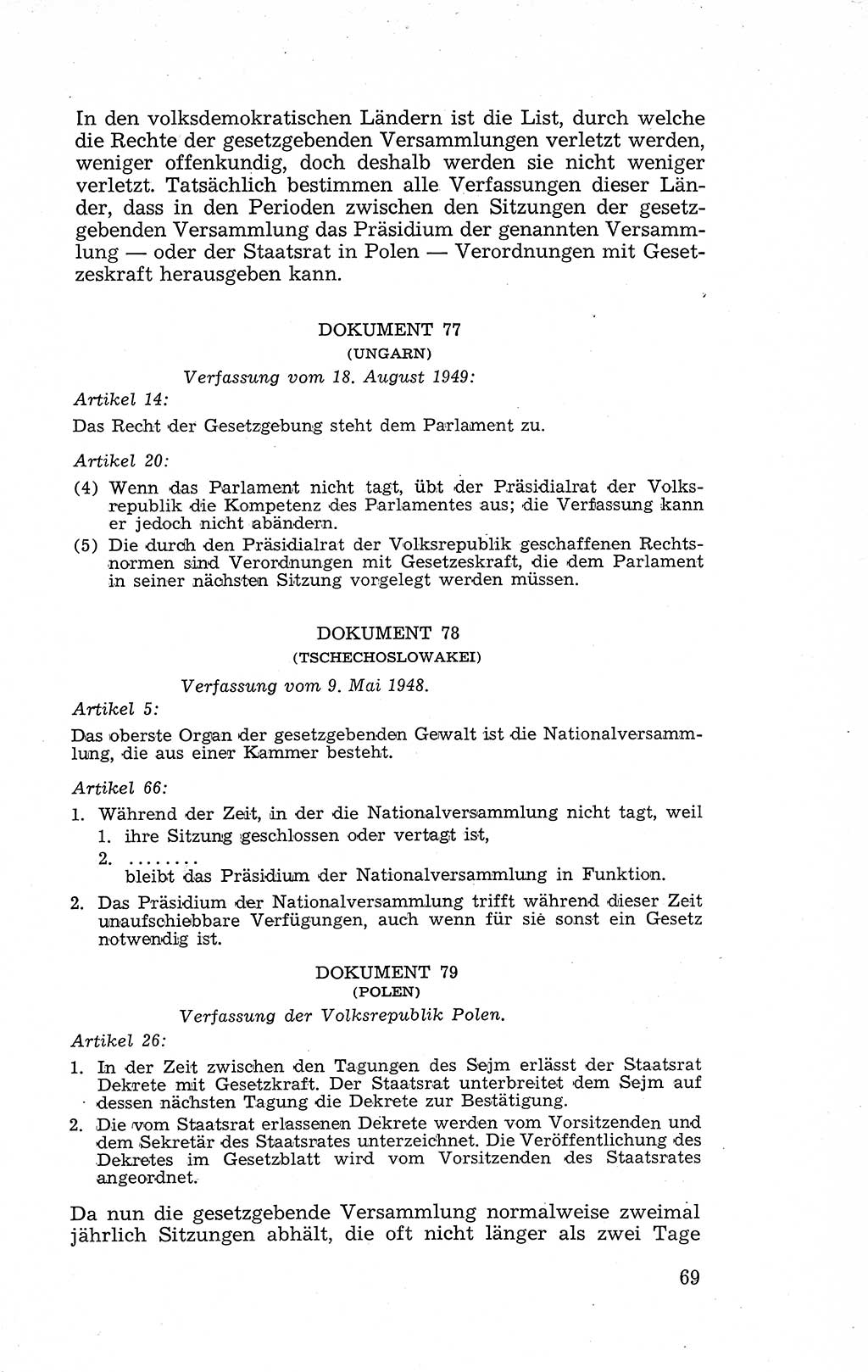 Recht in Fesseln, Dokumente, Internationale Juristen-Kommission [Bundesrepublik Deutschland (BRD)] 1955, Seite 69 (R. Dok. IJK BRD 1955, S. 69)